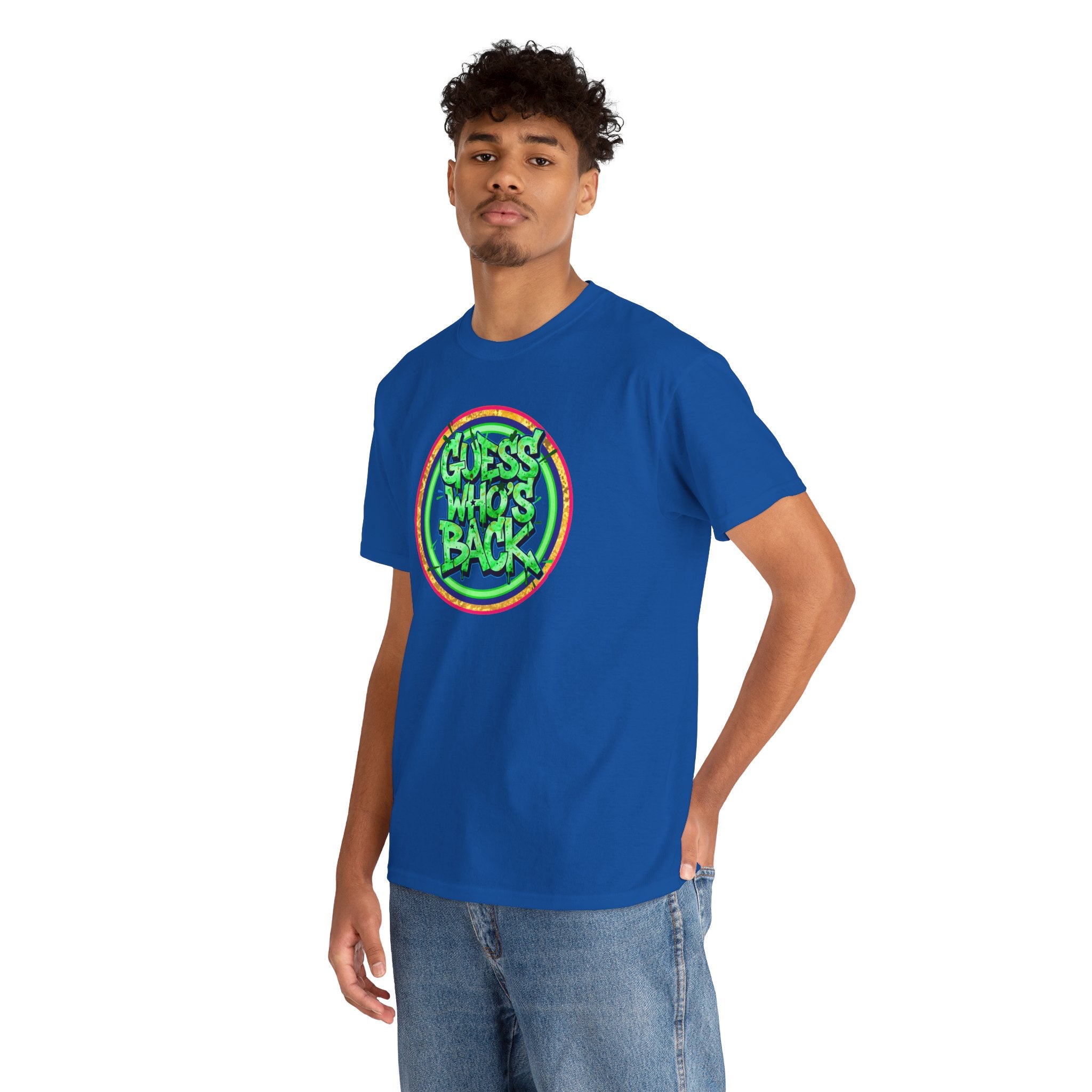 T-Shirt — "Guess Who's Back" Retro Graffiti Tee
