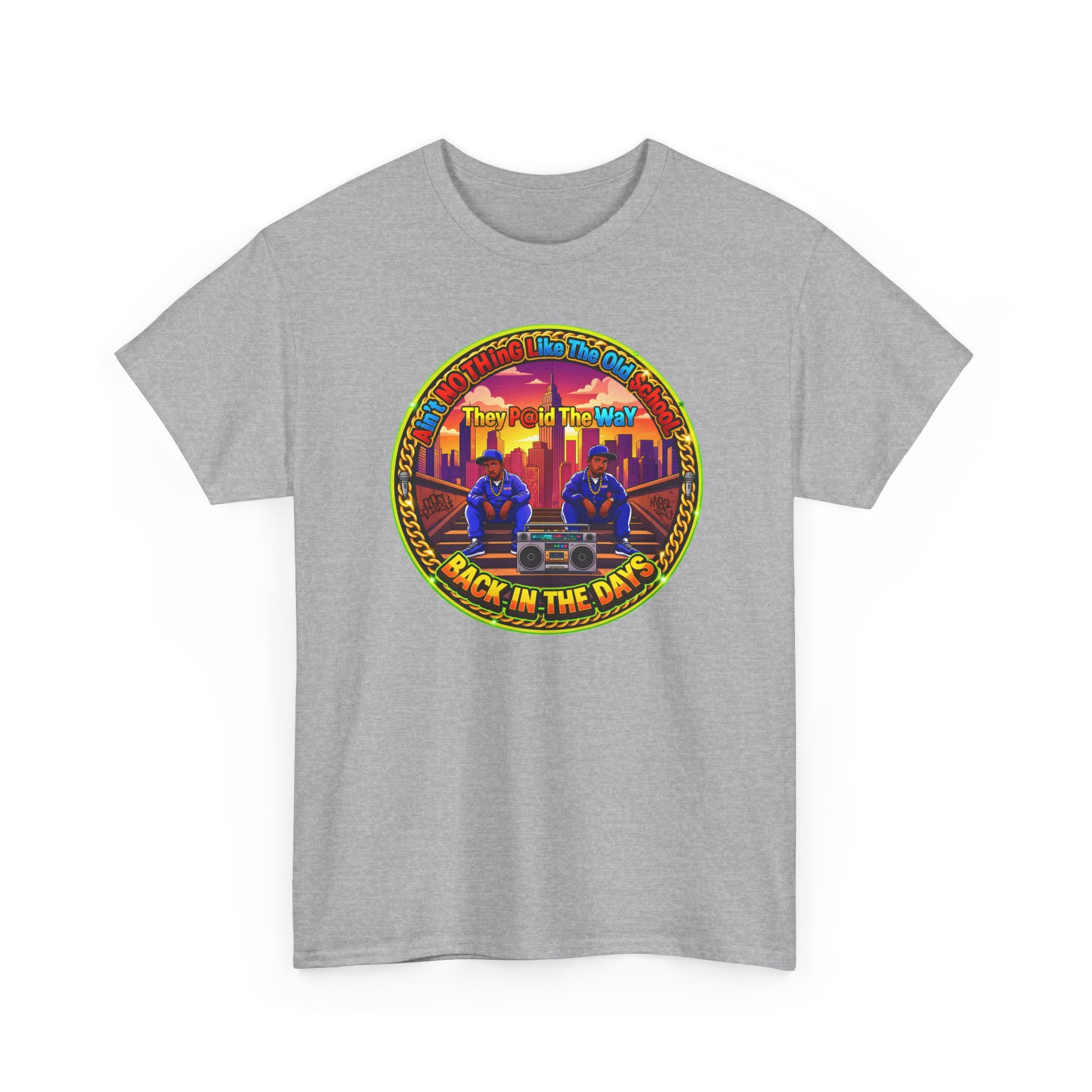 T-Shirt — Retro Sunset 'Aint No Thing Like The Old School' Graphic Tee