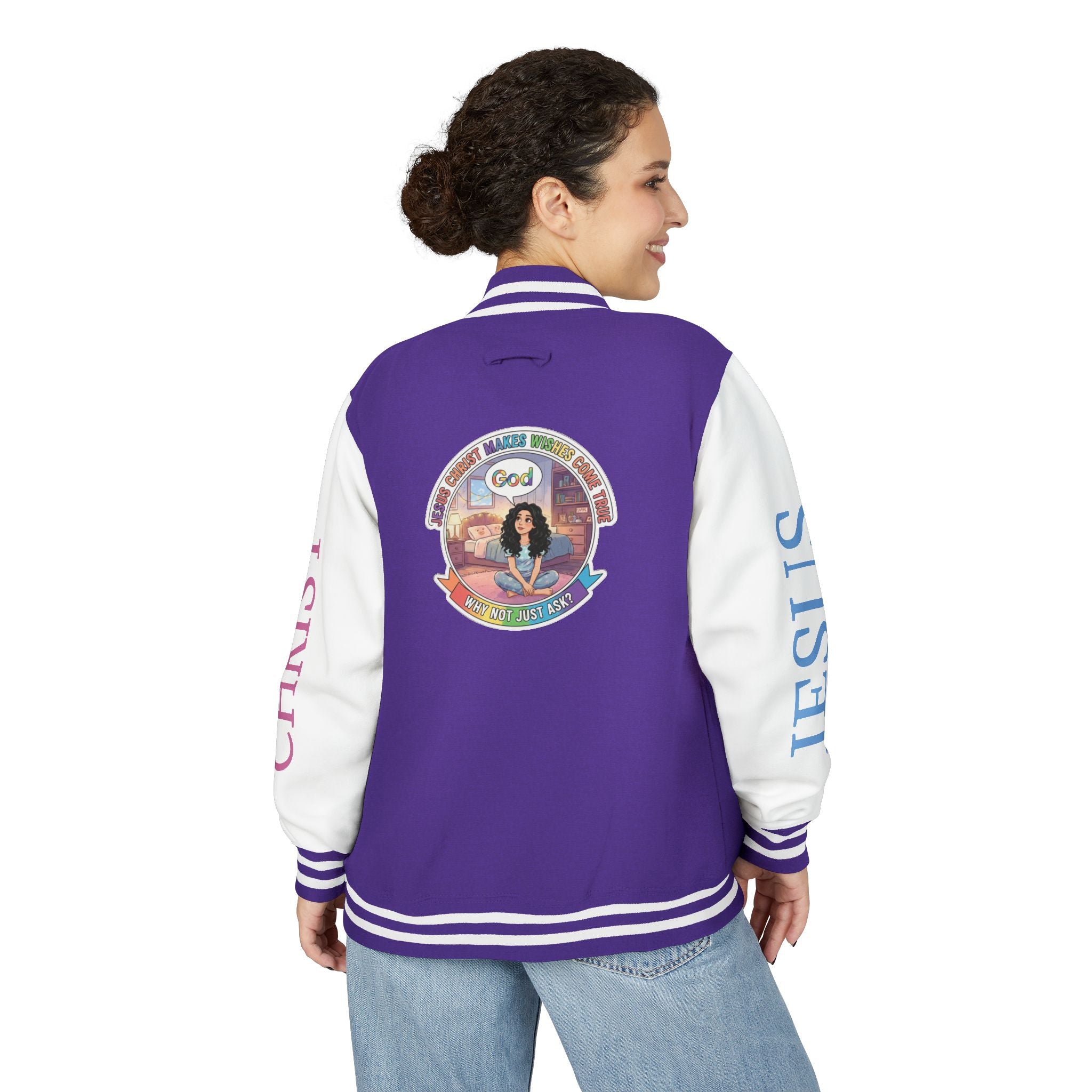 Spiritual Soul Seeker – "Why not just ask"  — Retro Gamer Club Varsity Jacket