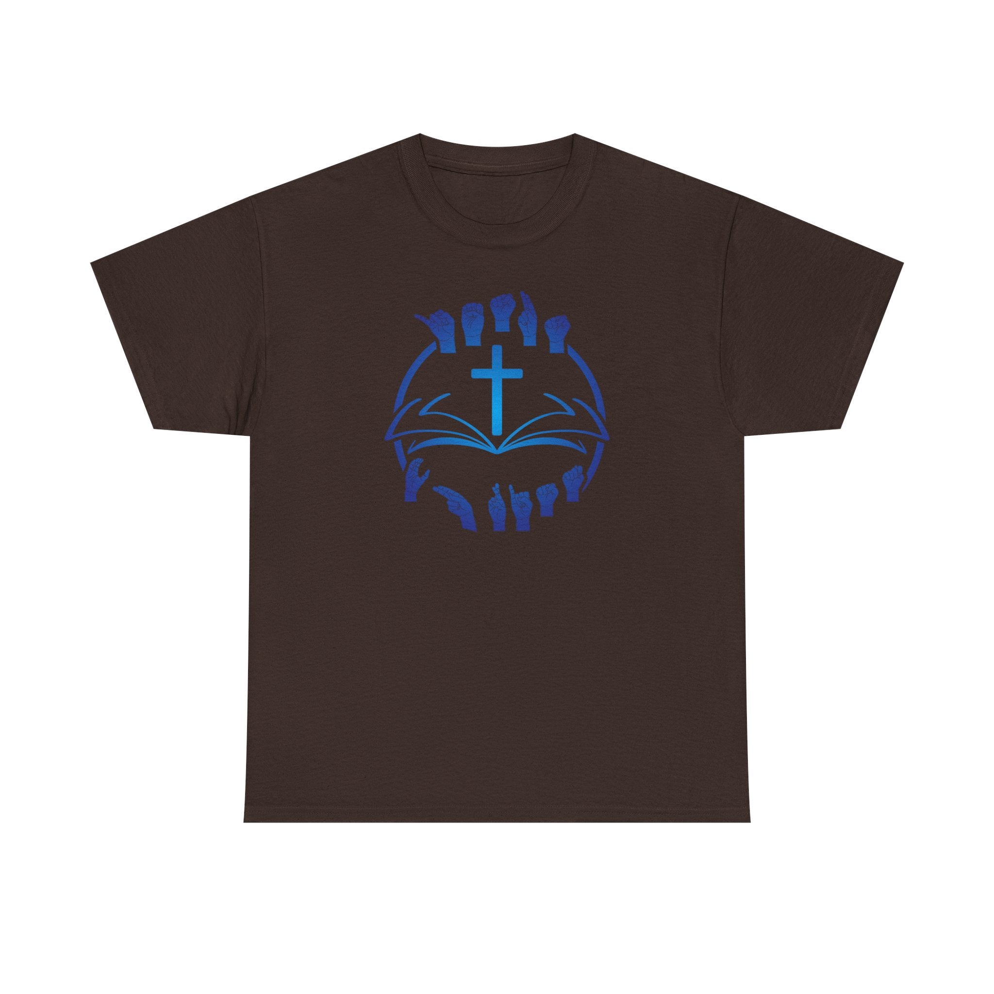 "Christian Bible Cross Sign Language "T-Shirt — Faith Prayer Hands Tee