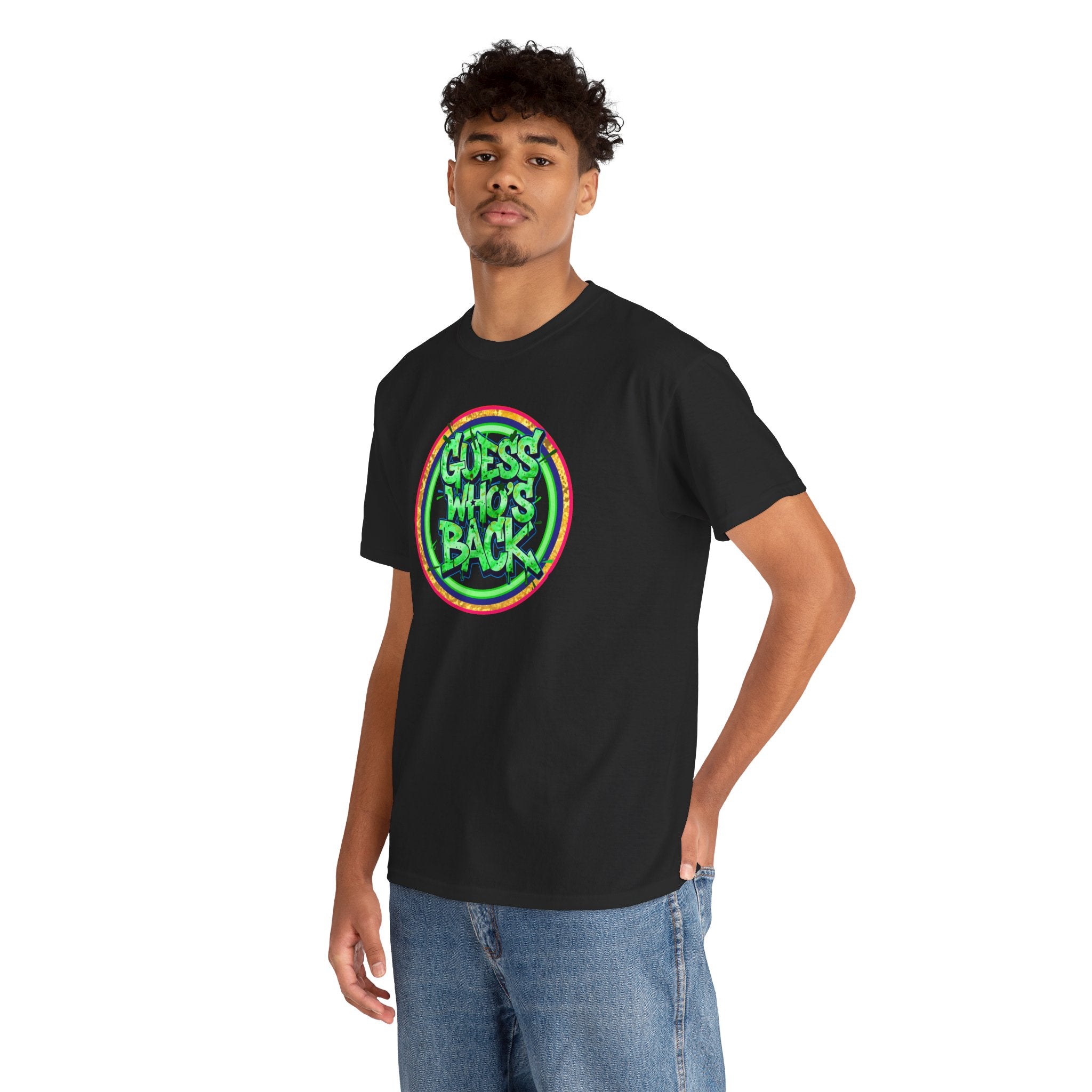 T-Shirt — "Guess Who's Back" Retro Graffiti Tee