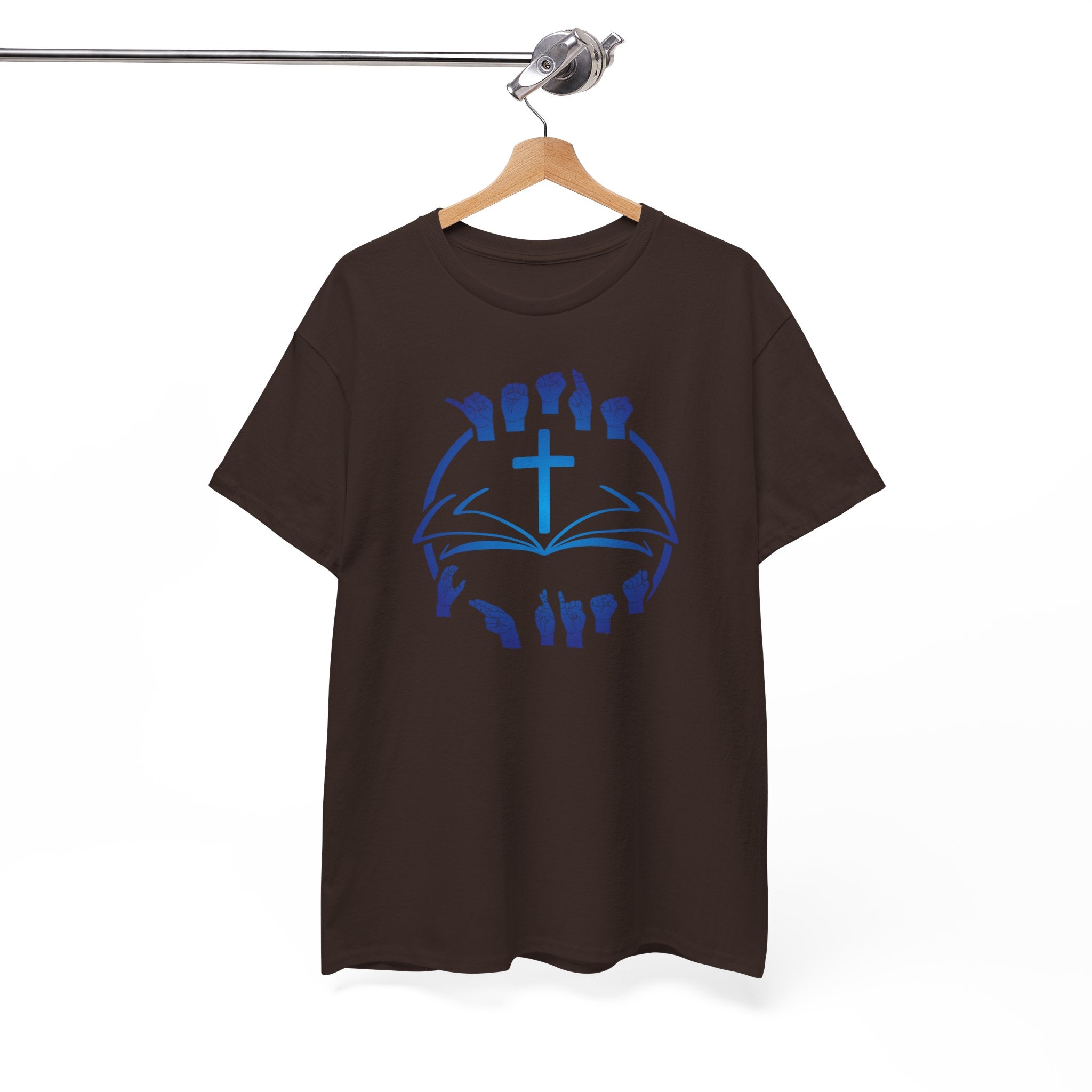 "Christian Bible Cross Sign Language "T-Shirt — Faith Prayer Hands Tee