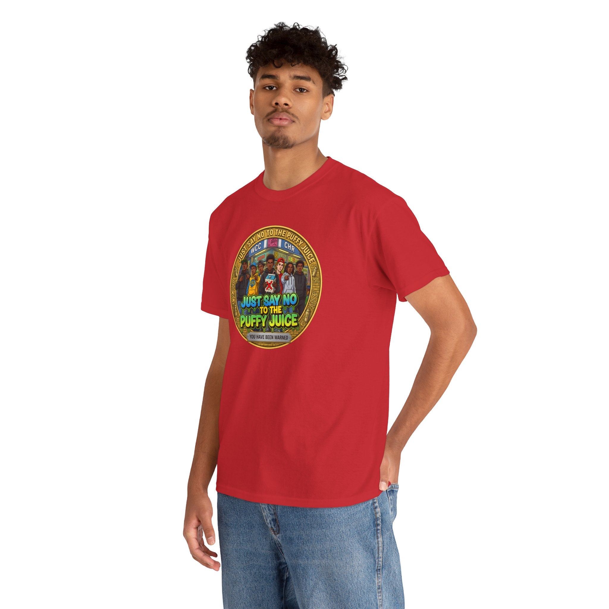 T-Shirt — "Just Say No to the Puffy Juice" Retro Anti-Vape Graphic Tee