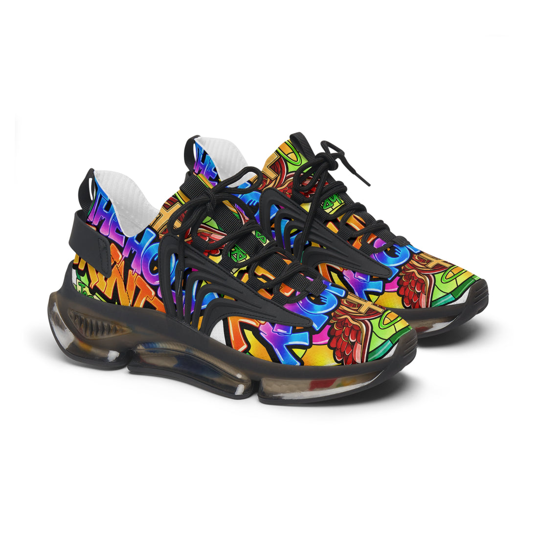 MEN'S Mesh Sneakers —" Holy Trinity " Colorful Graffiti Athletic Shoes