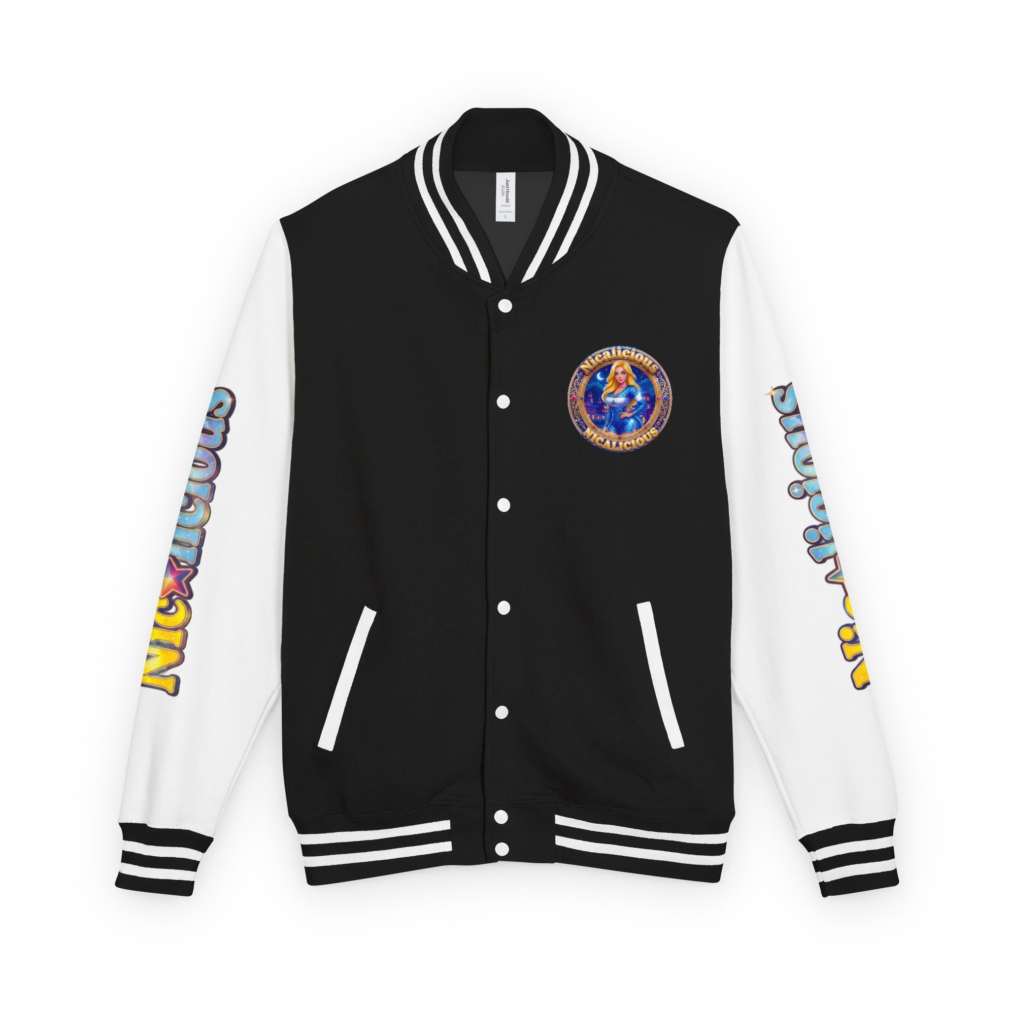 Letterman Jacket — "Nicalicious" Retro Crest Varsity Jacket