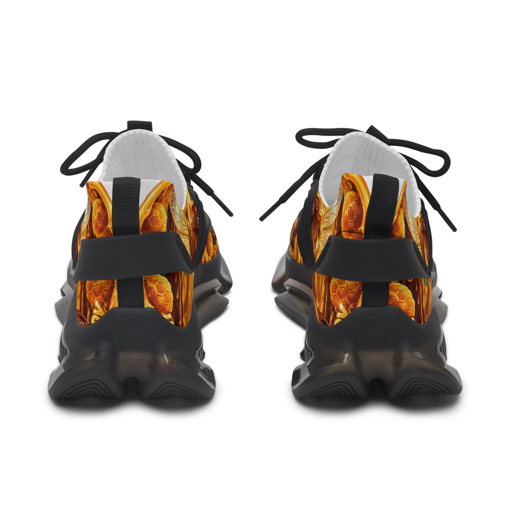 Mesh Sneakers — "Honey Bee Queen" Graphic Women’s Athletic Shoes