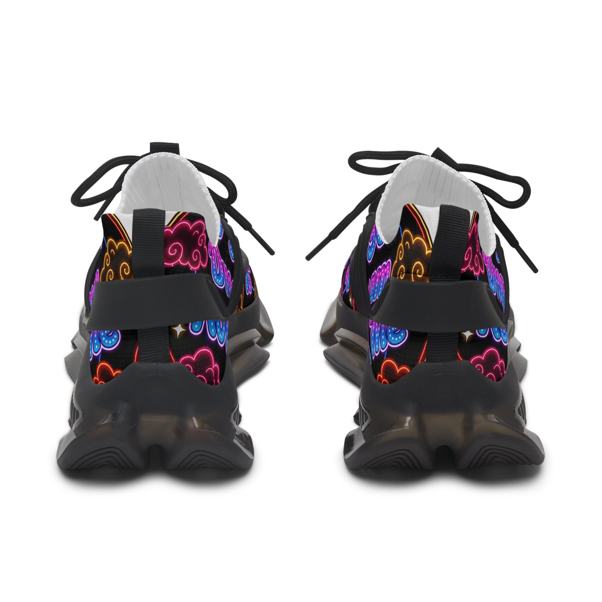 Women's Mesh Sneakers — Neon Cloud 'Do You Dream' Athletic Shoes