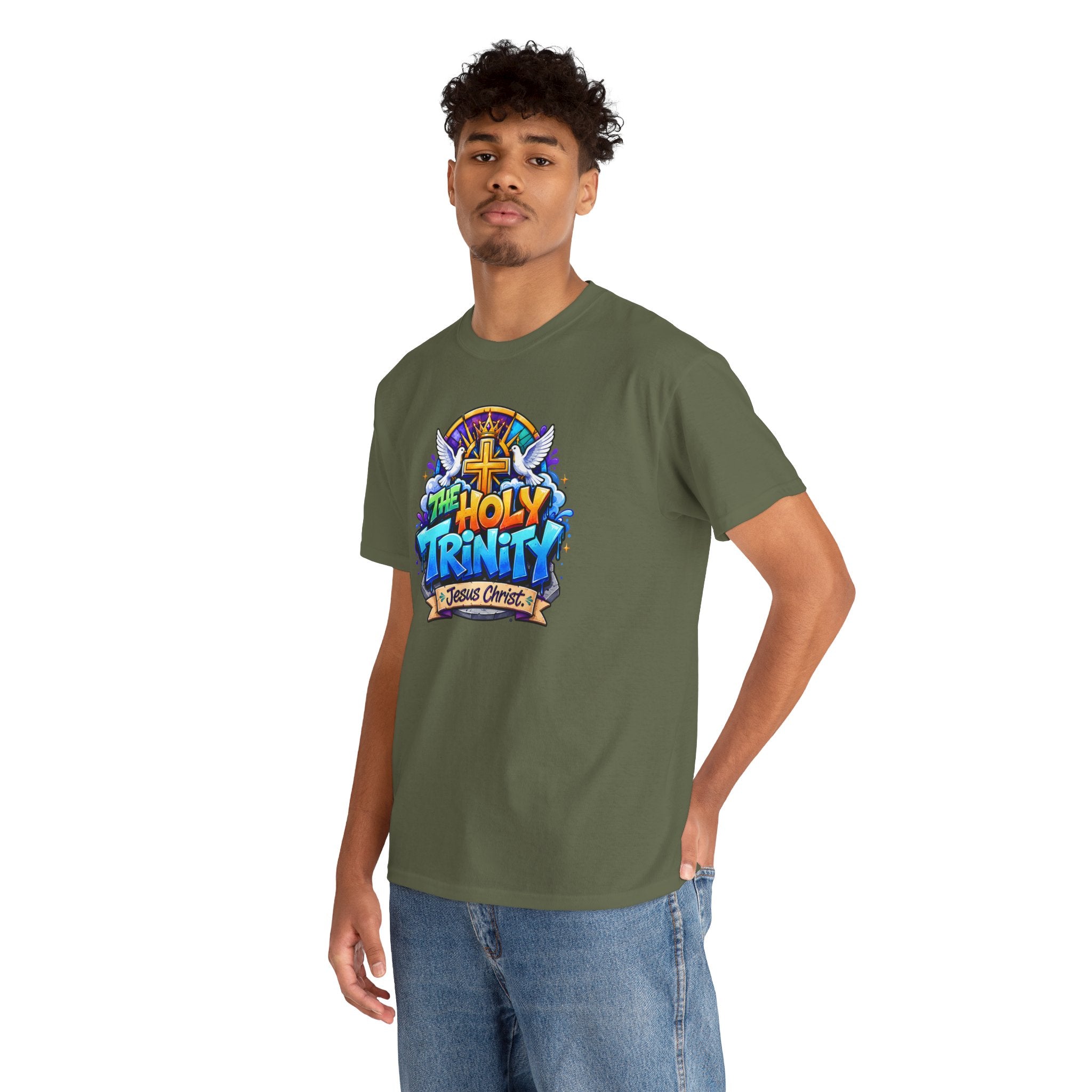 Christian Tee - "The Holy Trinity" Church Youth Graphic T-Shirt