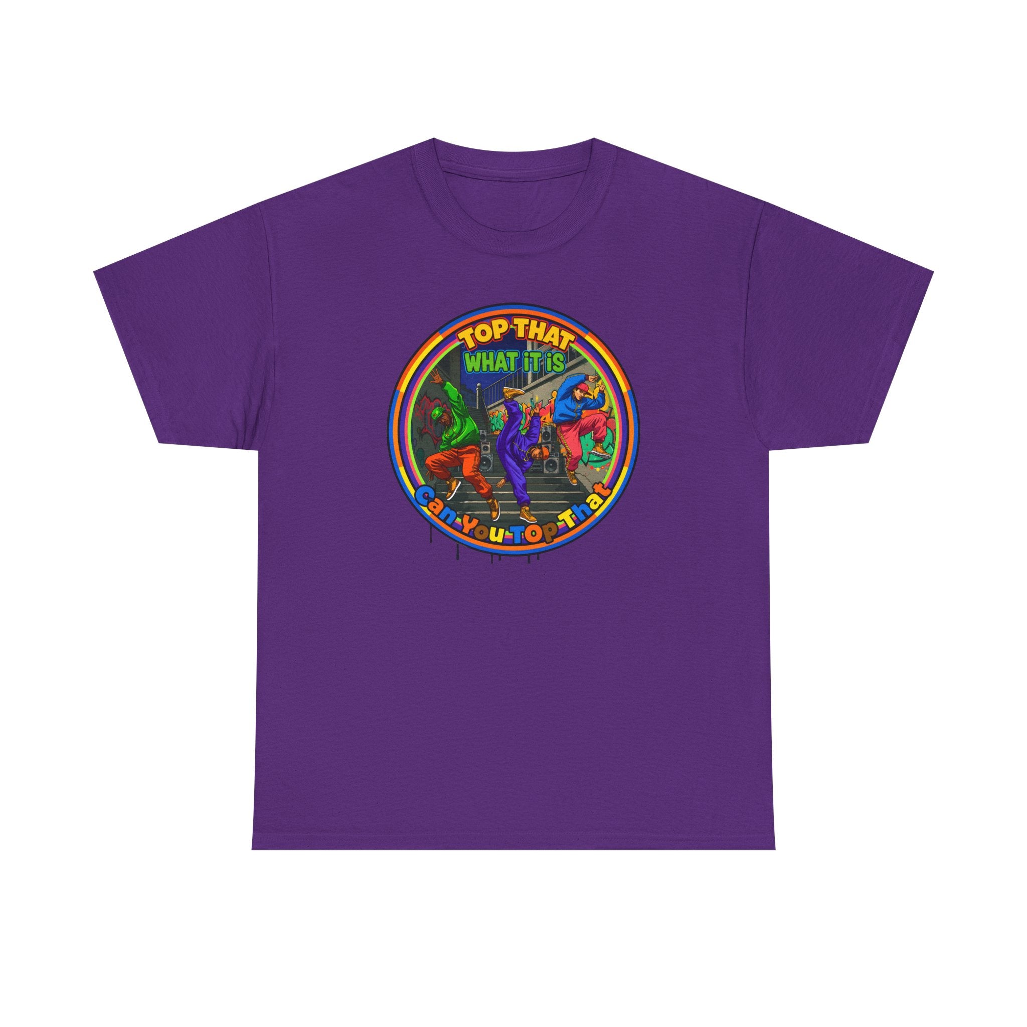 Retro  Tee — "Top That What It Is" Graphic Cotton Shirt