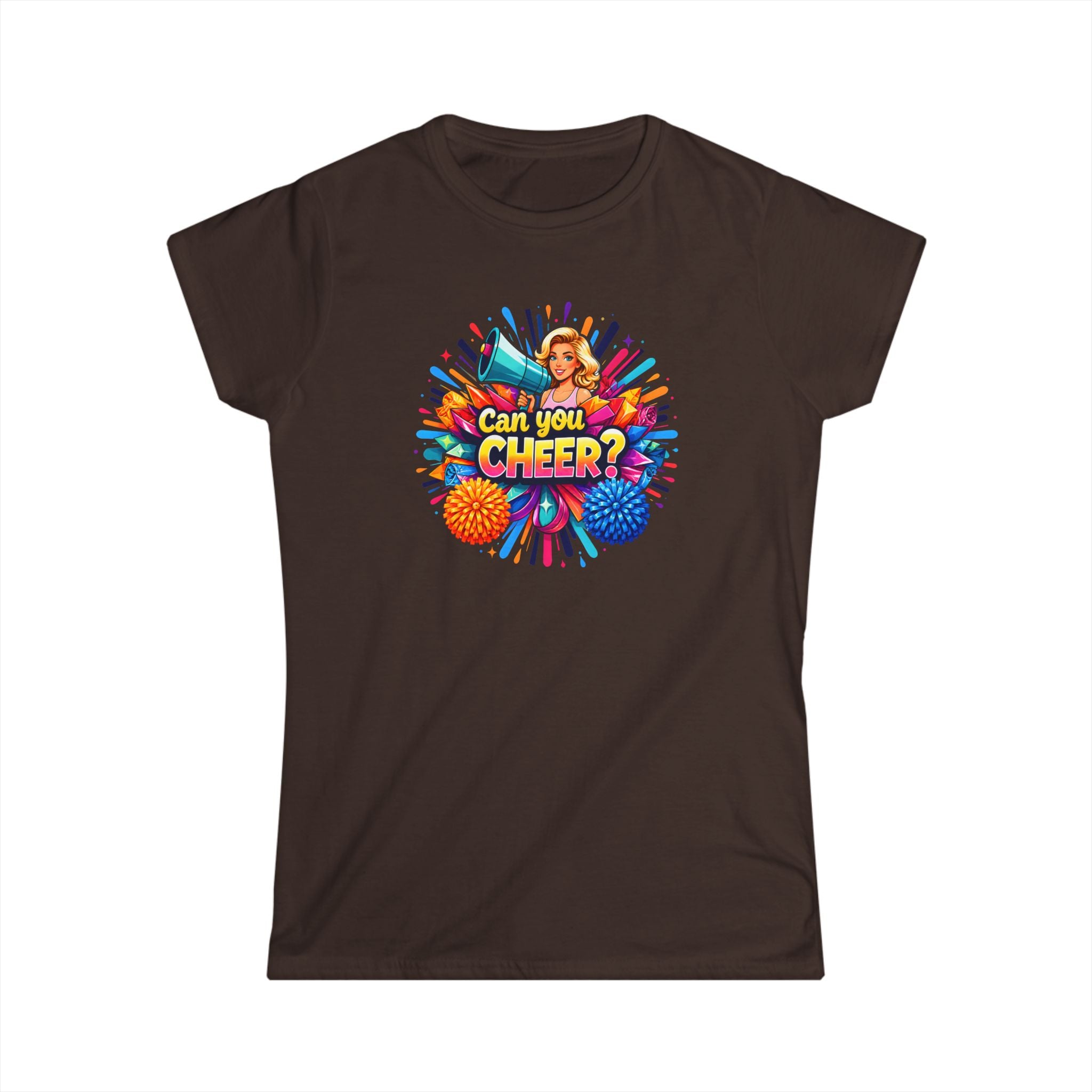Can You Cheer? Women's Cheerleading Graphic Tee