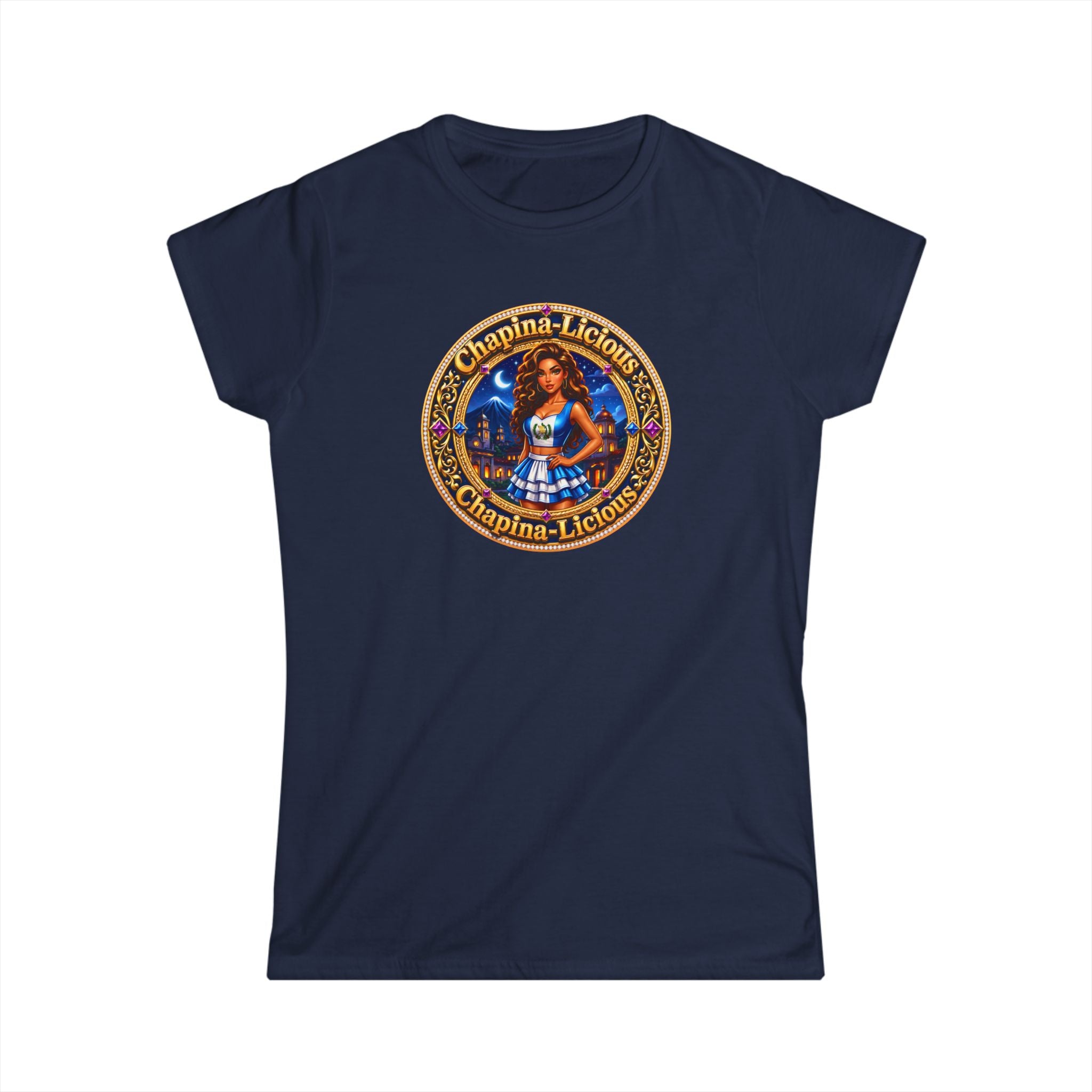Oktoberfest Dirndl Girl Graphic Tee — 'Chapina-Licious' Retro Beer Festival T‑Shirt