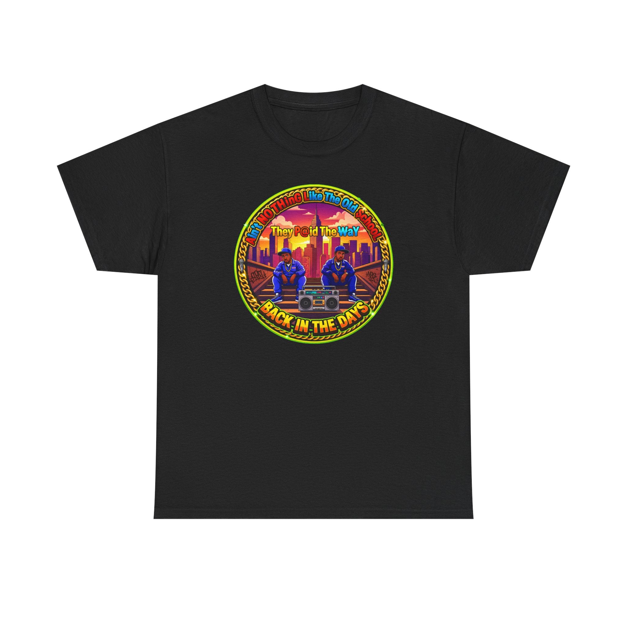 T-Shirt — Retro Sunset 'Aint No Thing Like The Old School' Graphic Tee