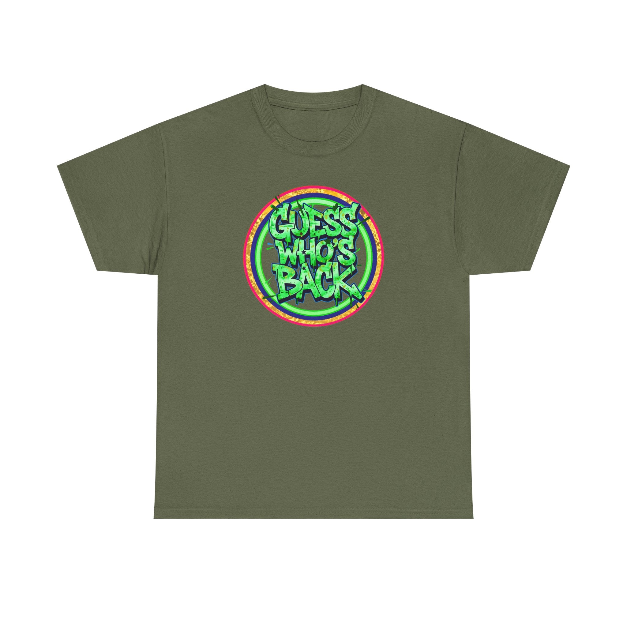 T-Shirt — "Guess Who's Back" Retro Graffiti Tee