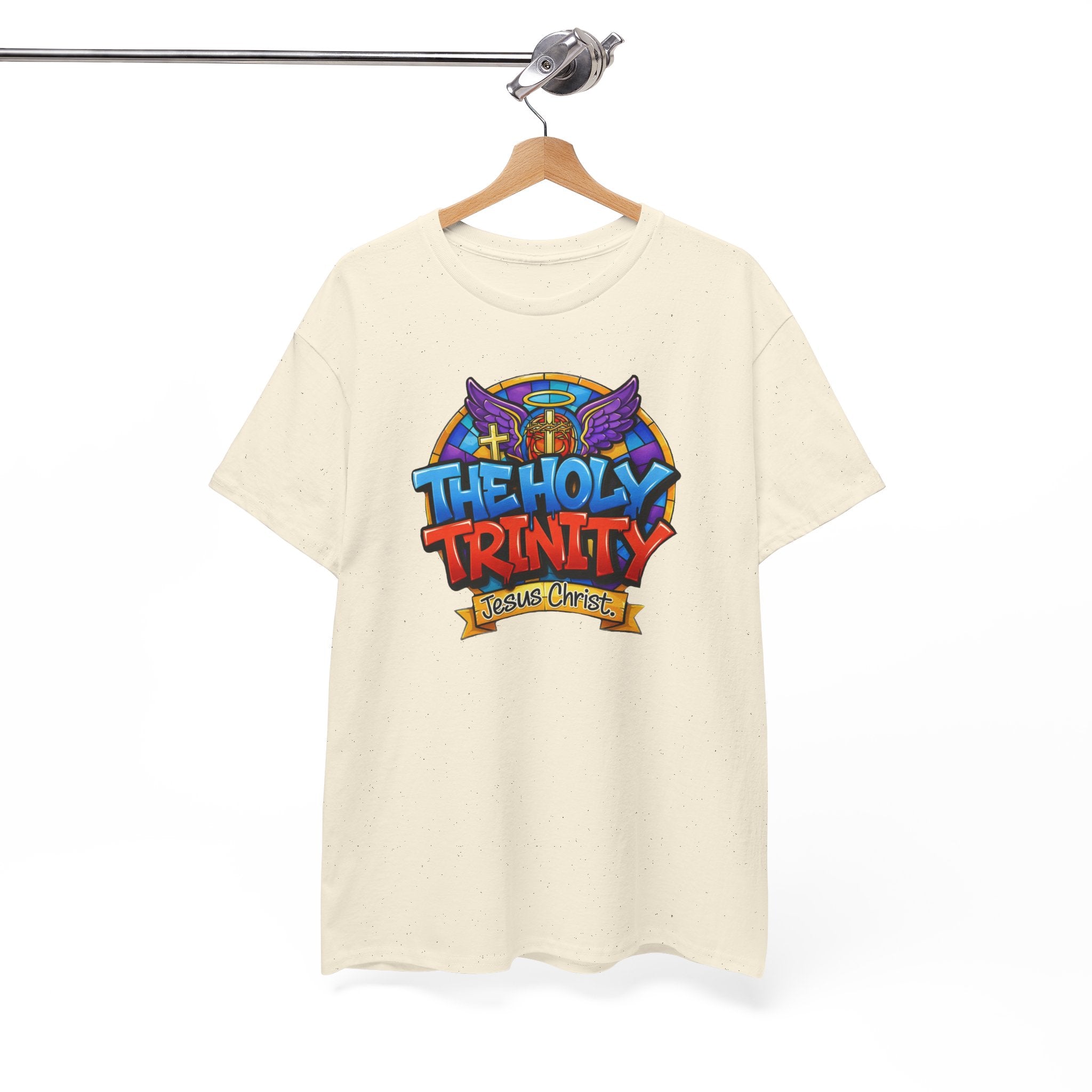 Christian T-Shirt — "The Holy Trinity: Jesus Christ" Colorful Faith Tee