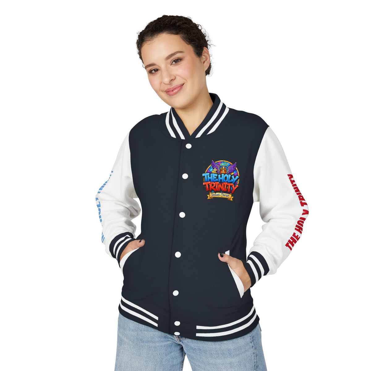 Letterman Jacket — "The Holy Trinity" Christian Varsity Jacket