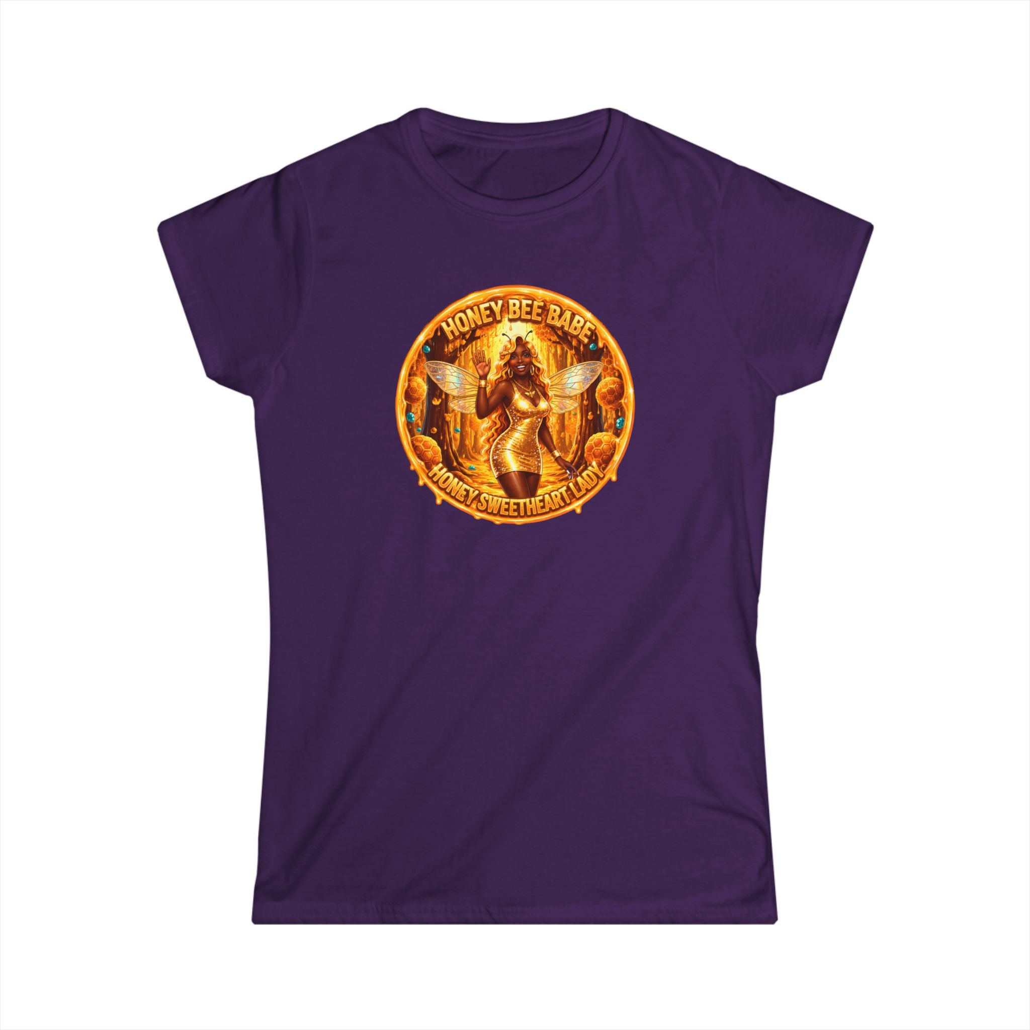 "Honey Bee Babe" Women's Tee — Vintage Beekeeper Graphic