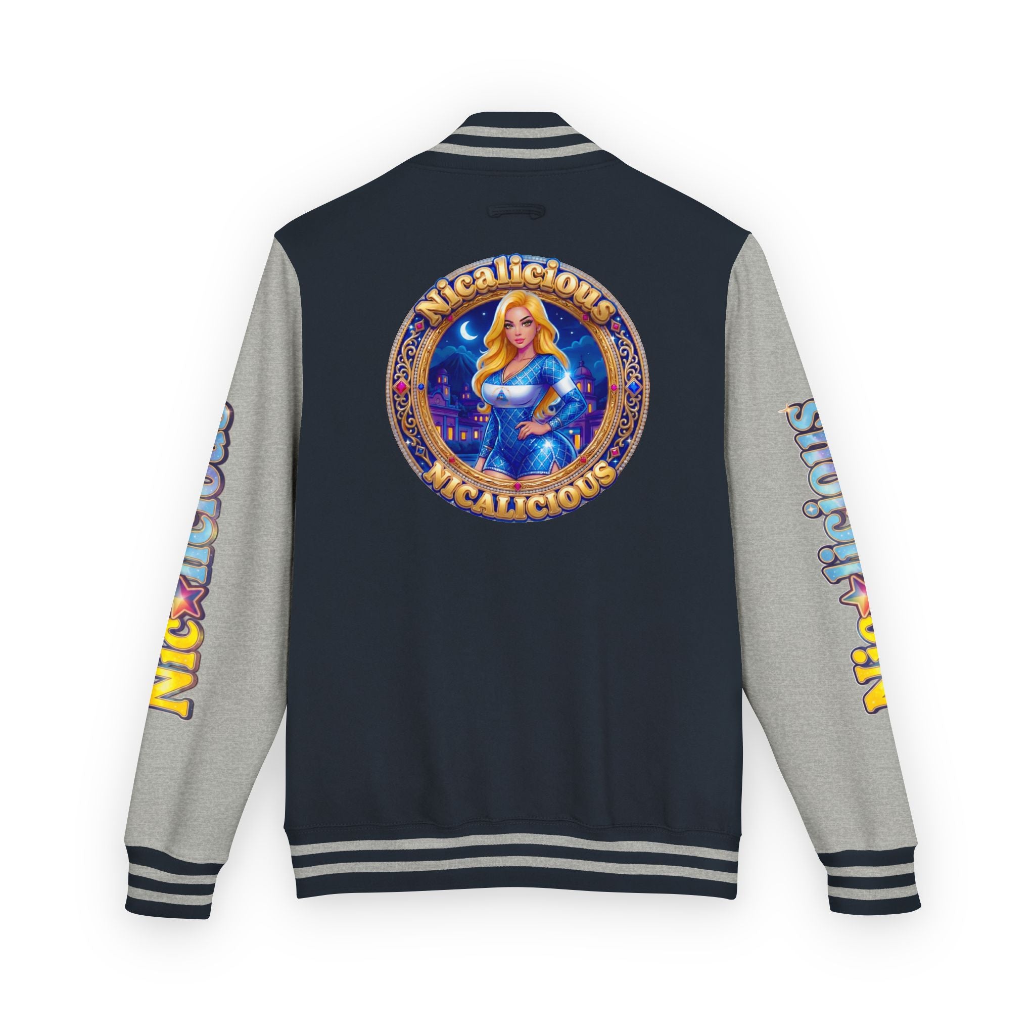 Letterman Jacket — "Nicalicious" Retro Crest Varsity Jacket