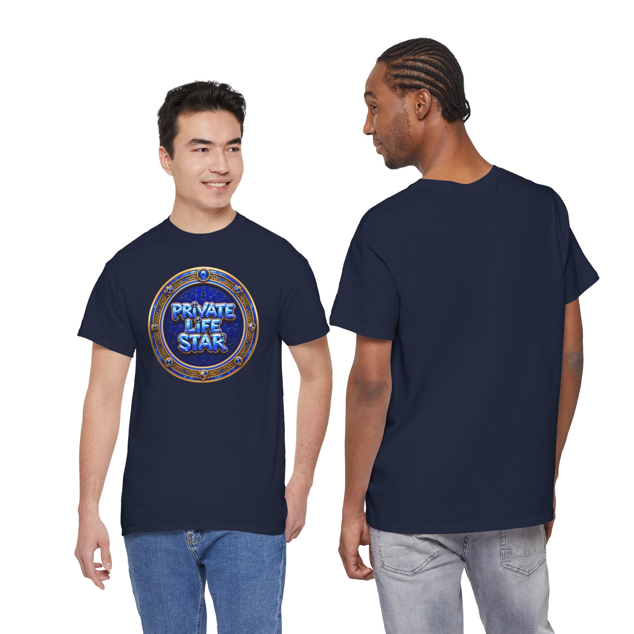 "Private Life Star" T-Shirt — Retro Badge Graphic Tee