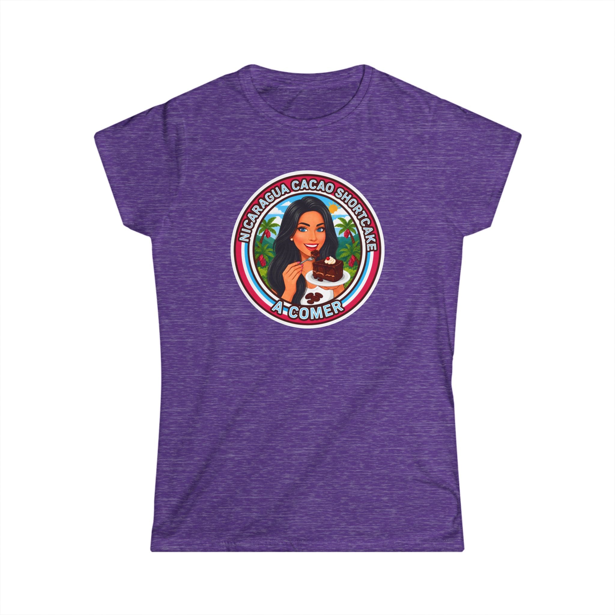 "Nicaragua Cacao Shortcake" Chocolate Lover Women's Tee — 'Nicaragua Cacao' Graphic Shirt