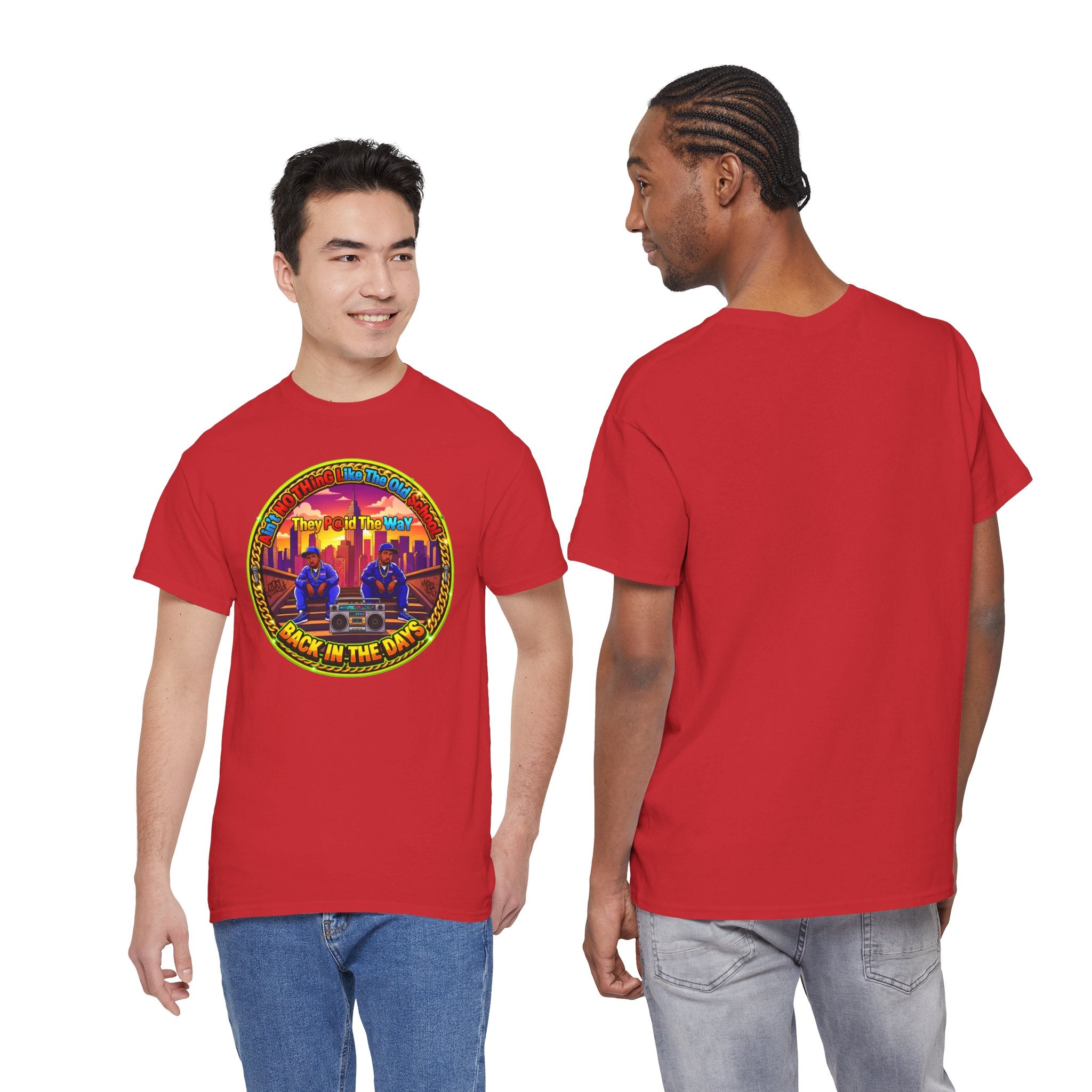 T-Shirt — Retro Sunset 'Aint No Thing Like The Old School' Graphic Tee