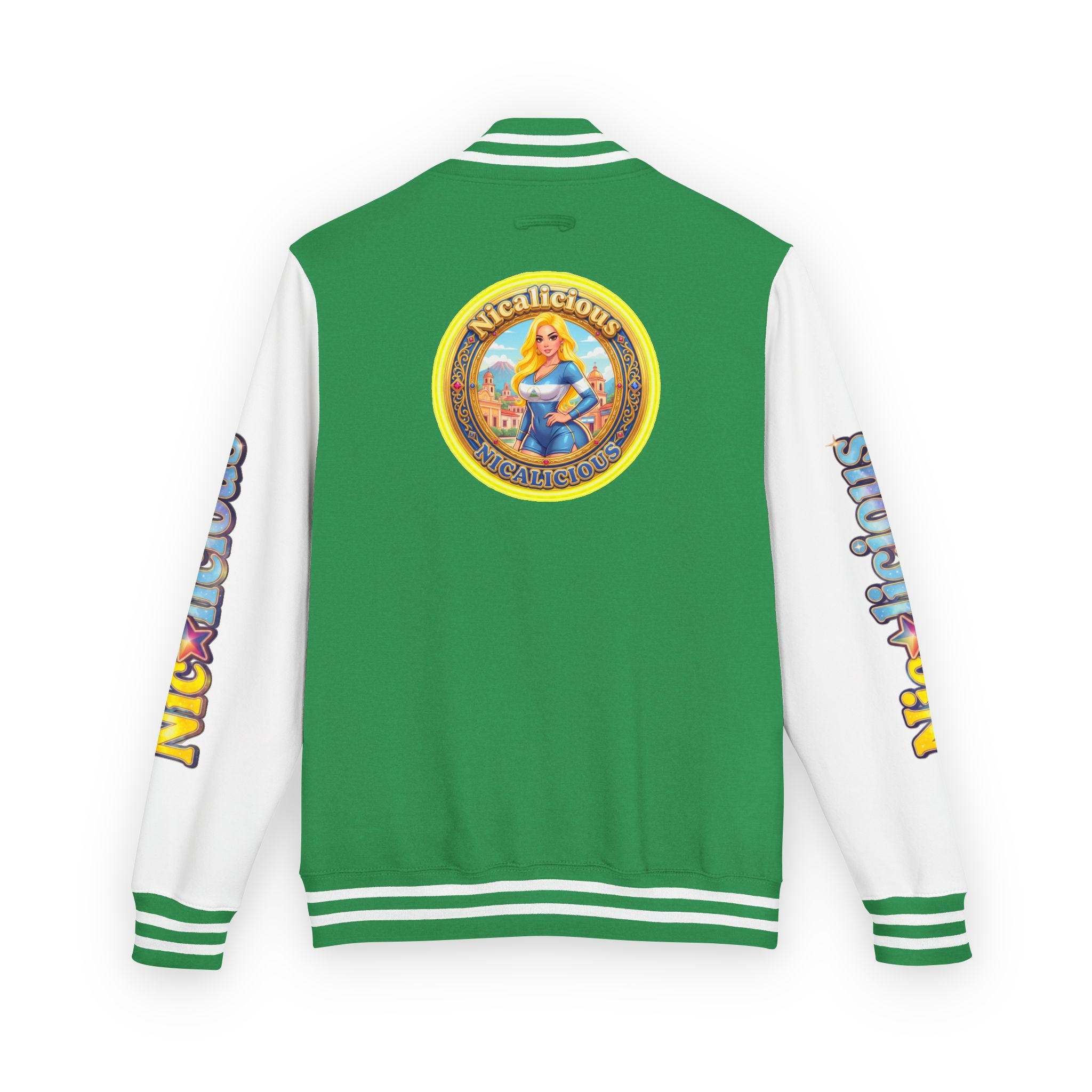 "Nicalicious" Varsity Jacket — Retro Pinup Letterman Jacket