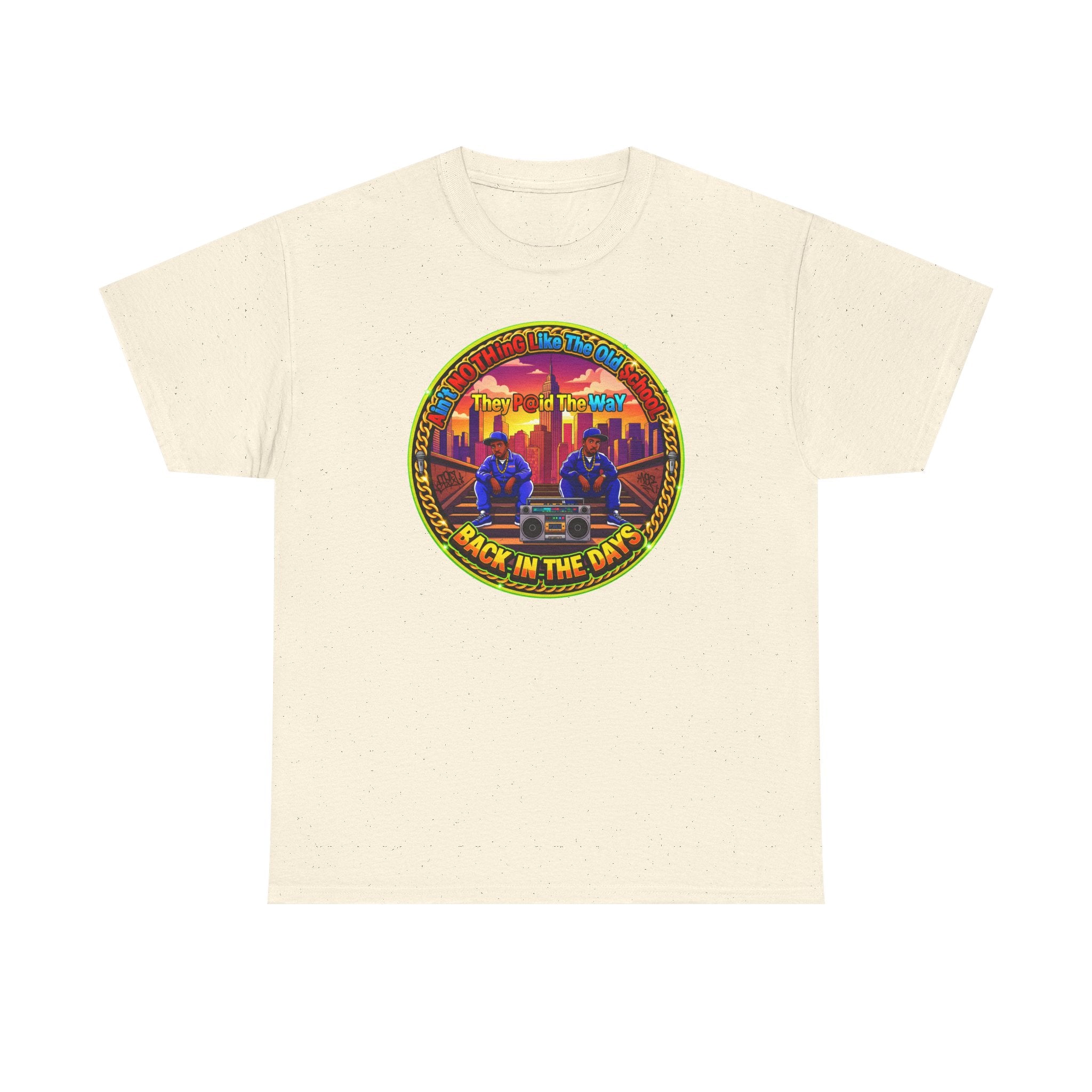 T-Shirt — Retro Sunset 'Aint No Thing Like The Old School' Graphic Tee