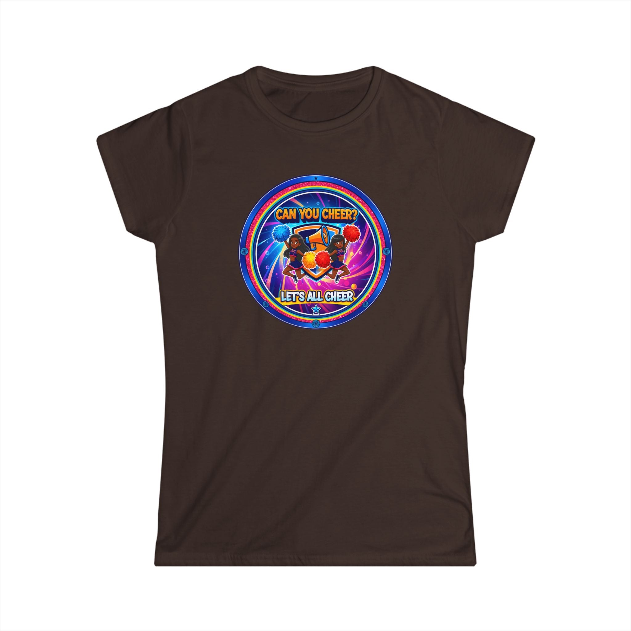 Can You Cheer? Let's All Cheer " Women's Tee — RetroCheers Graphic