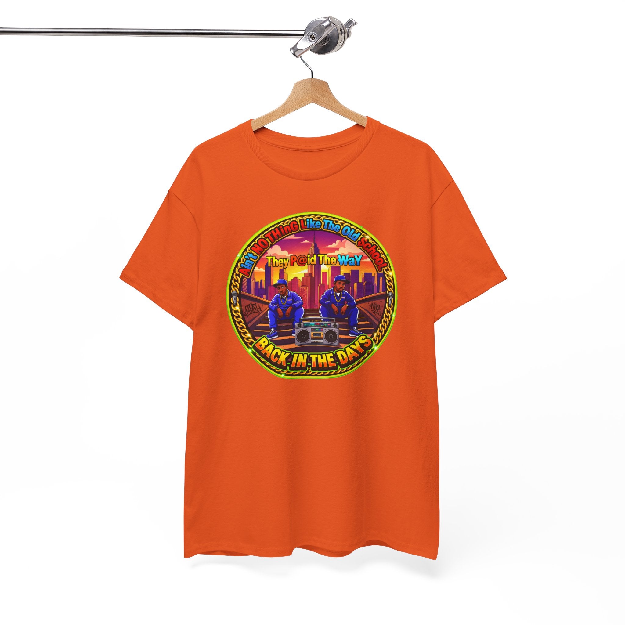 T-Shirt — Retro Sunset 'Aint No Thing Like The Old School' Graphic Tee