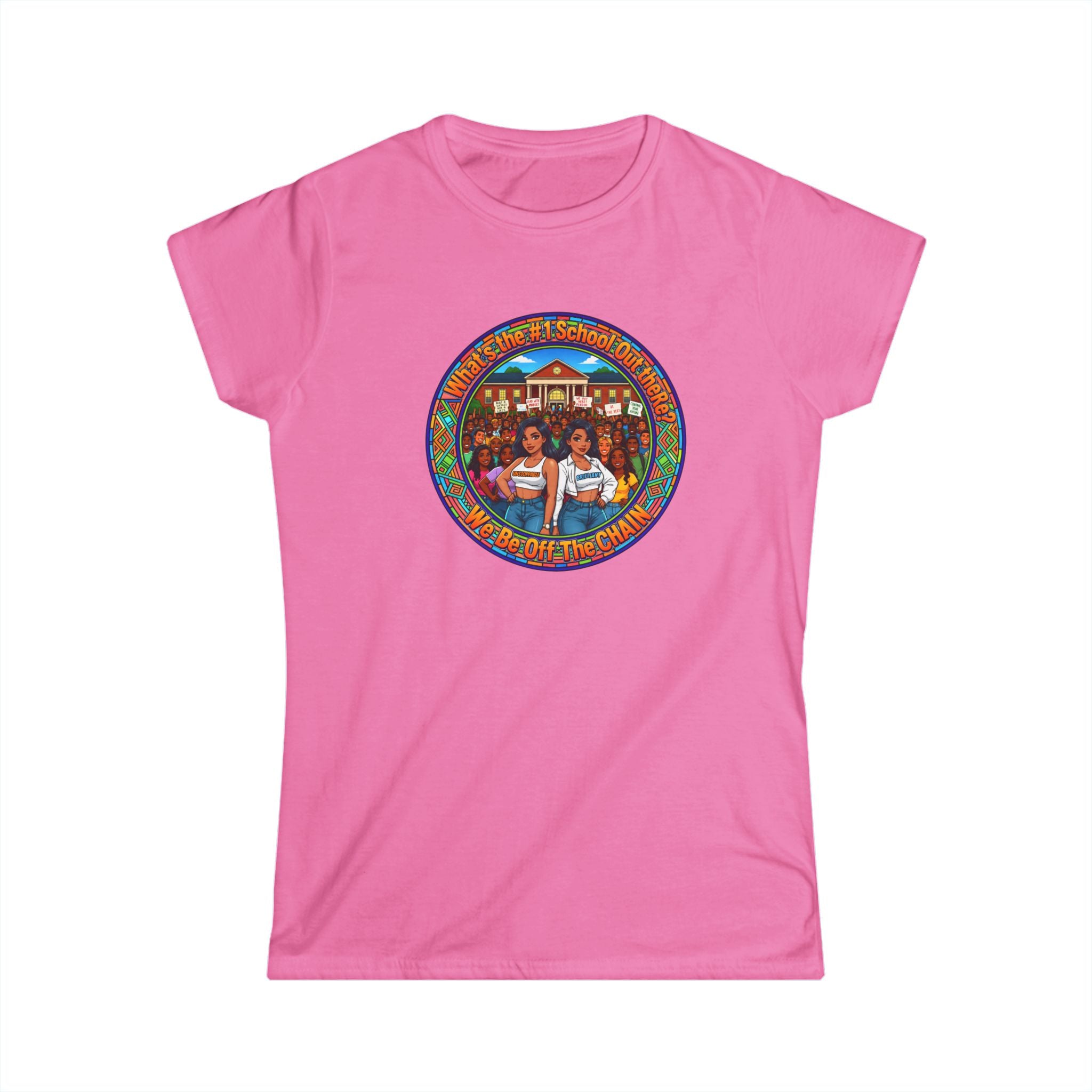 Women's Tee — Vintage Camper Sisters Graphic "What's The#1 School Out There"