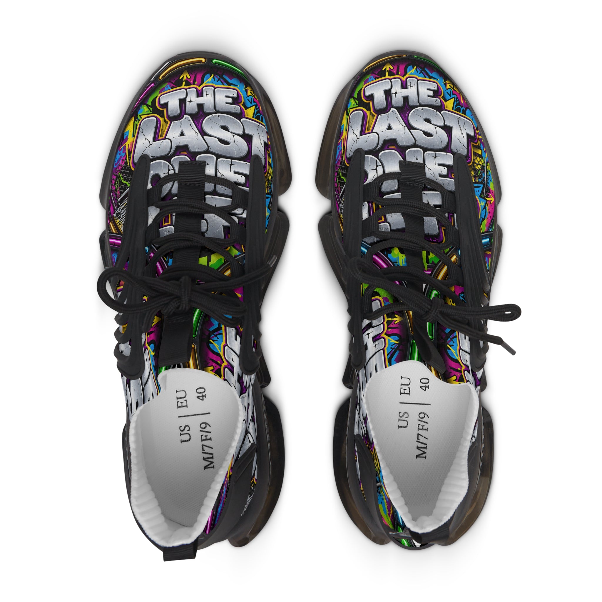 Graphic Mesh Sneakers — "The Last One" Bold Streetwear Trainers