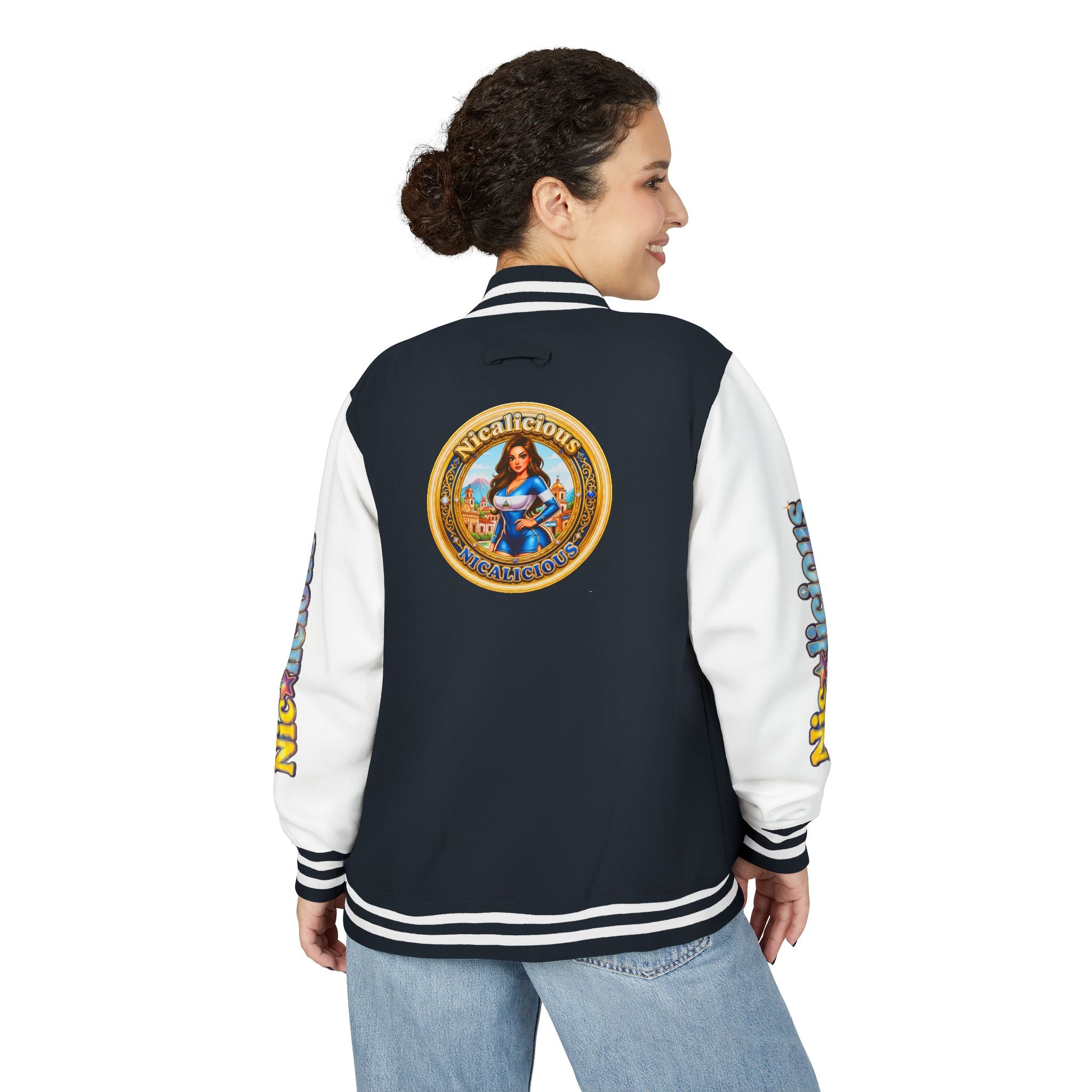 Letterman Jacket — 'Nicalicious' Retro Varsity Bomber