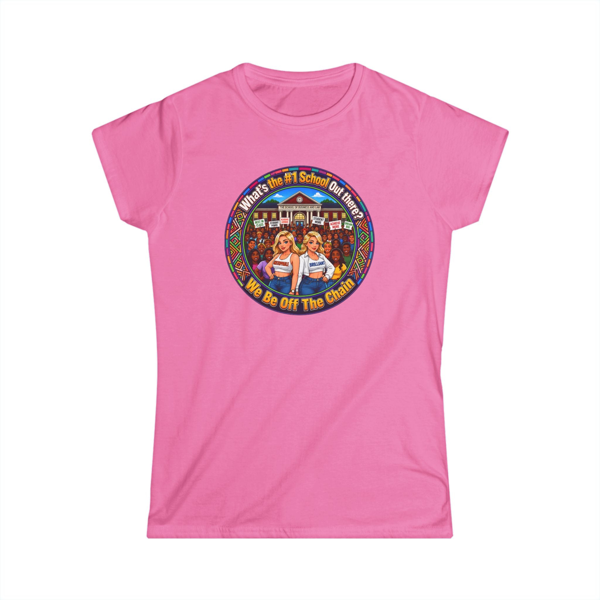 Vintage Cheerleader T‑Shirt - "Whats the #1 School Out There" Retro Campus Tee
