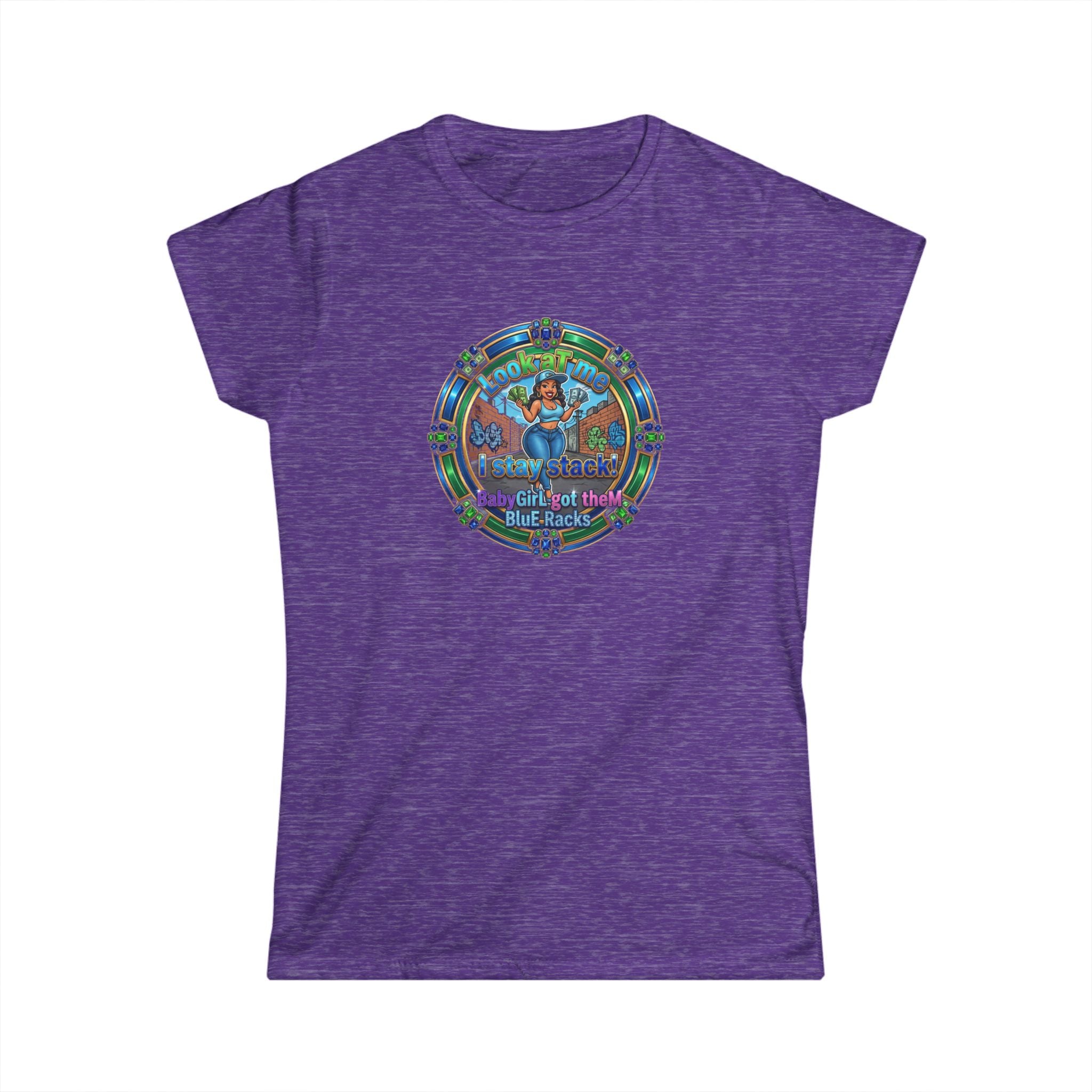Women's Tshirt "Look at me I Stay Stack! " Retro Surf Graphic