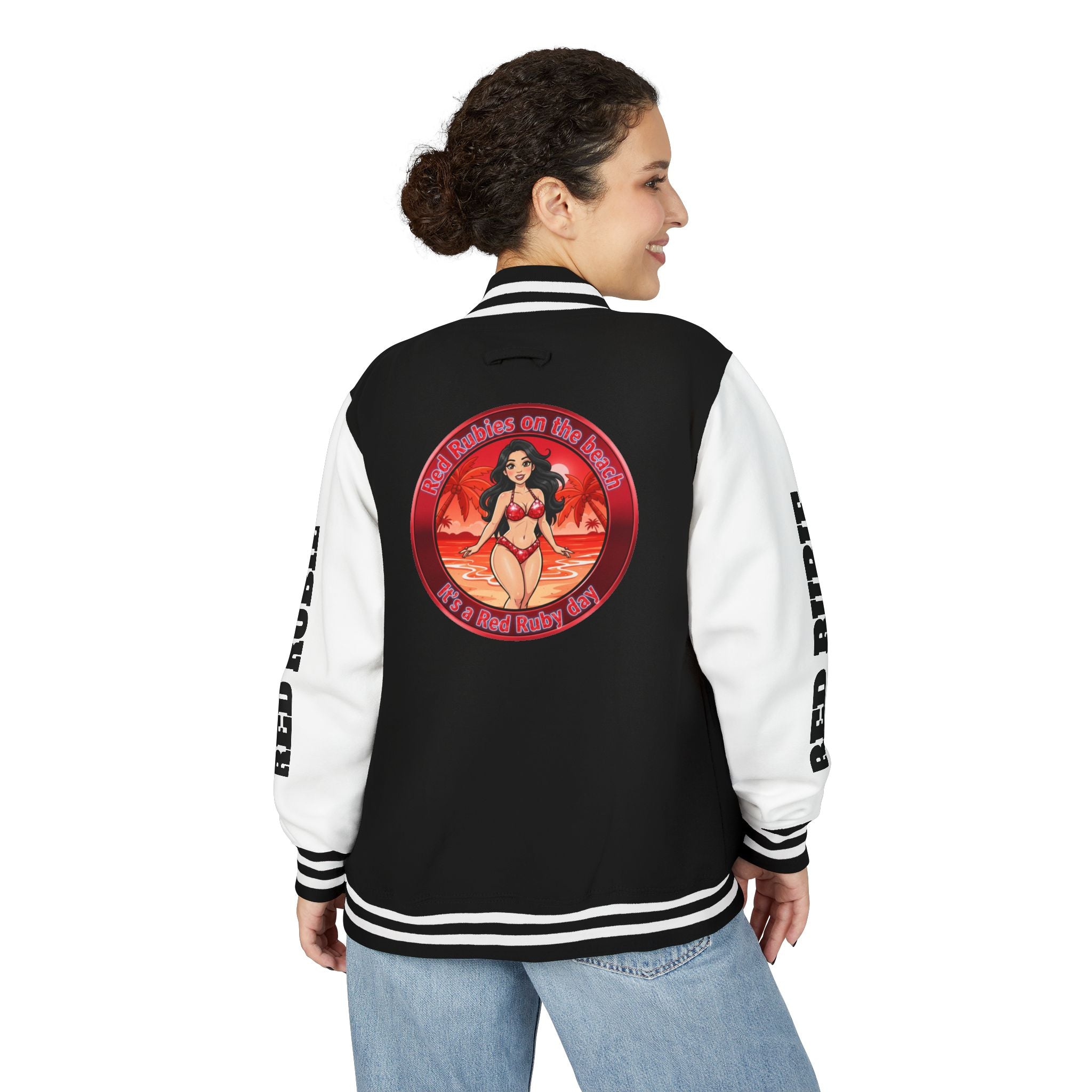 Letterman Jacket — 'It's A Red Rubie Day'- Varsity Jacket