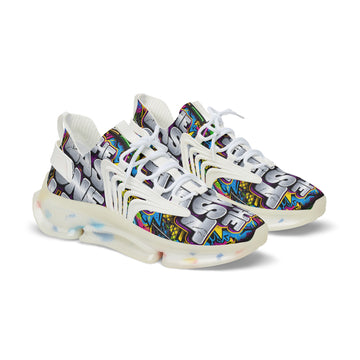 Men's Graffiti 'The Last One Left" Mesh Sneakers — Colorful Streetwear Athletic Shoes