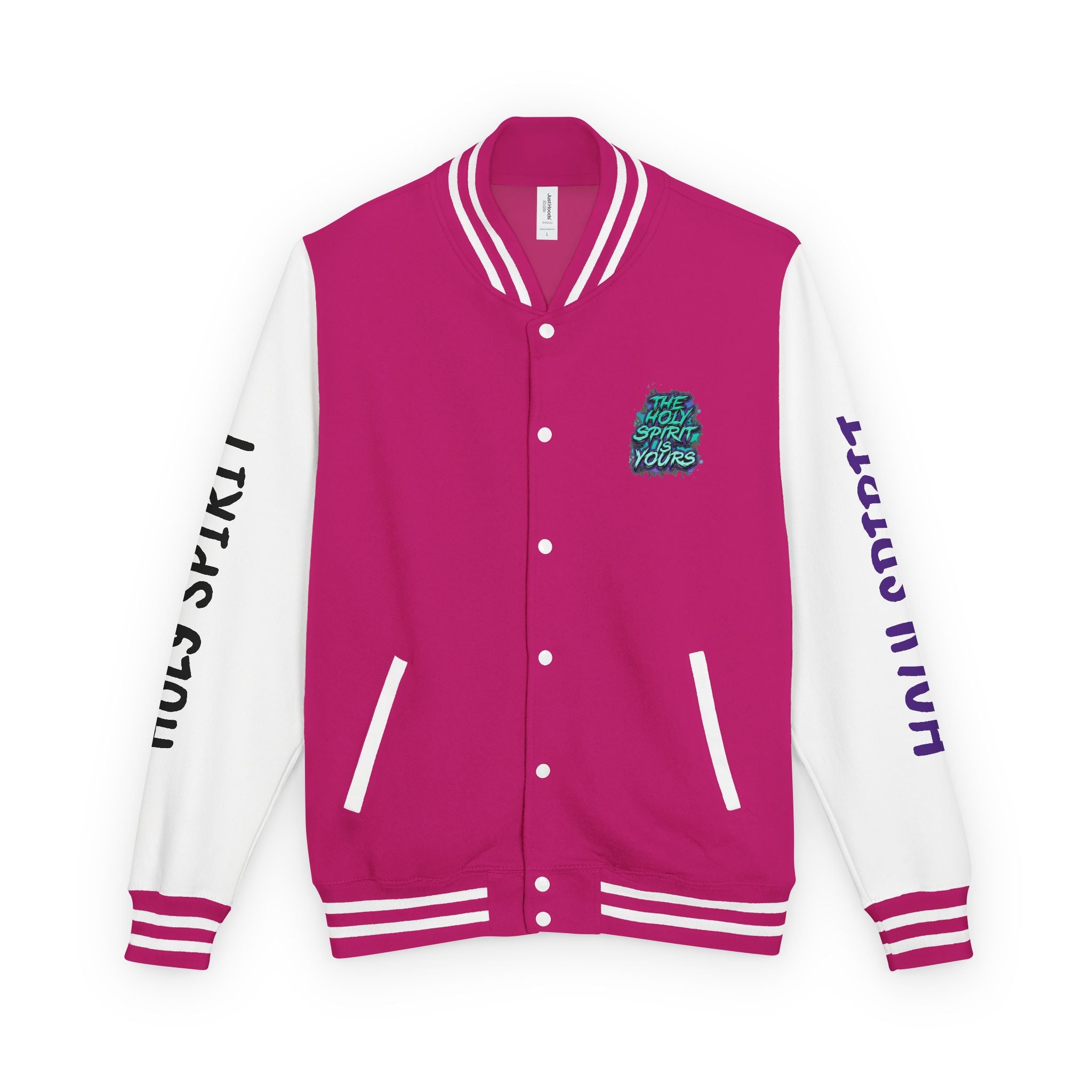 Letterman Jacket — "The Holy Spirit Is Yours" Graphic