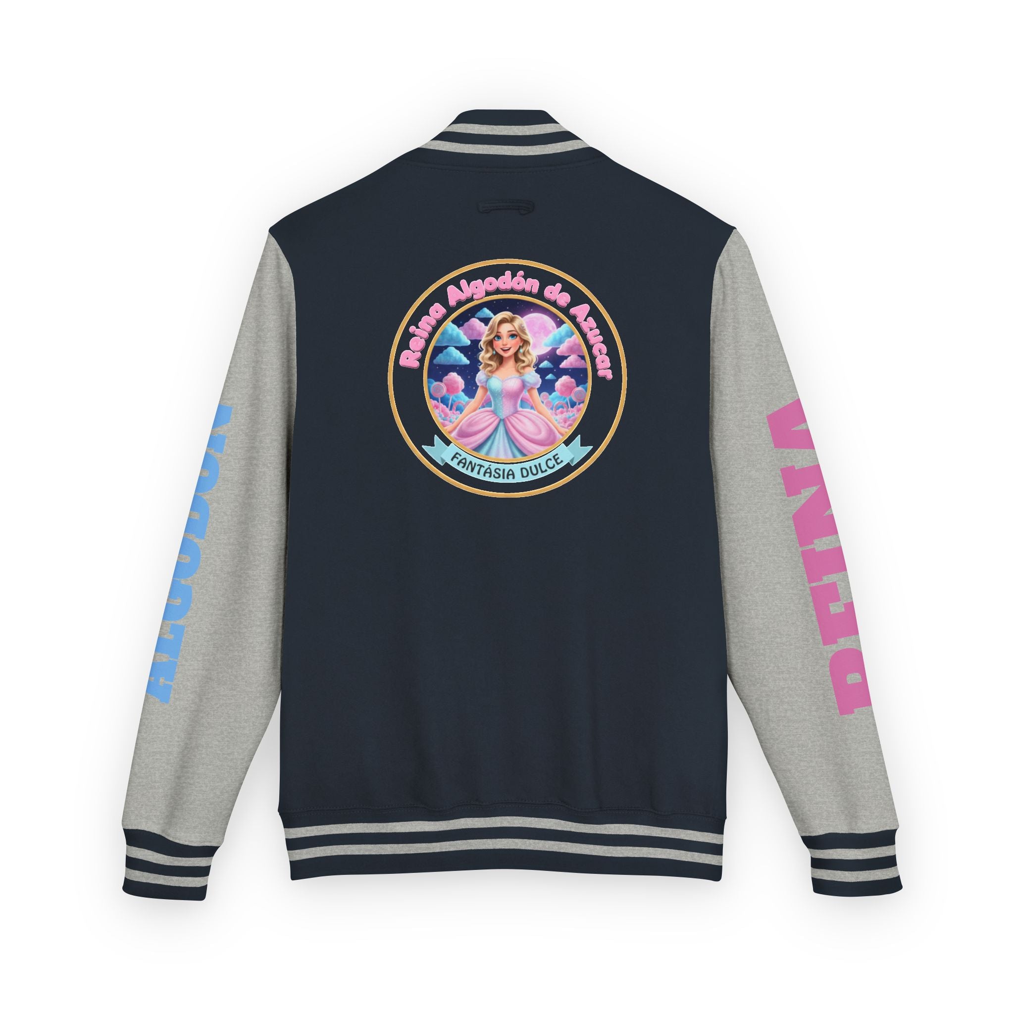 Letterman Jacket — Reina Algodón de Azucar-  Circle Logo