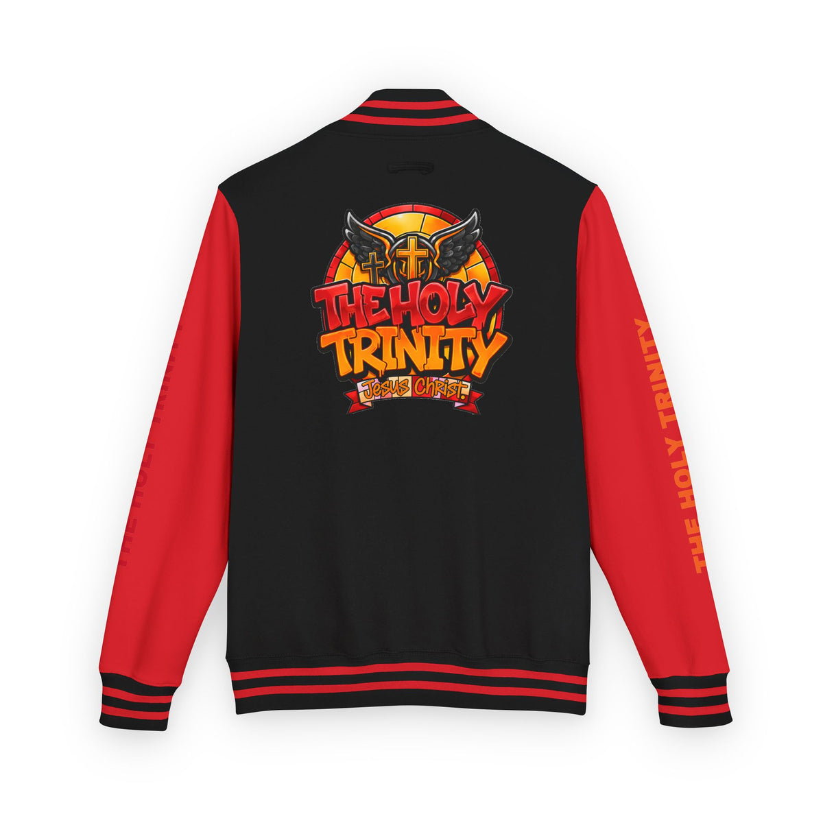 Letterman Jacket — "The Holy Trinity "Graphic Varsity Jacket