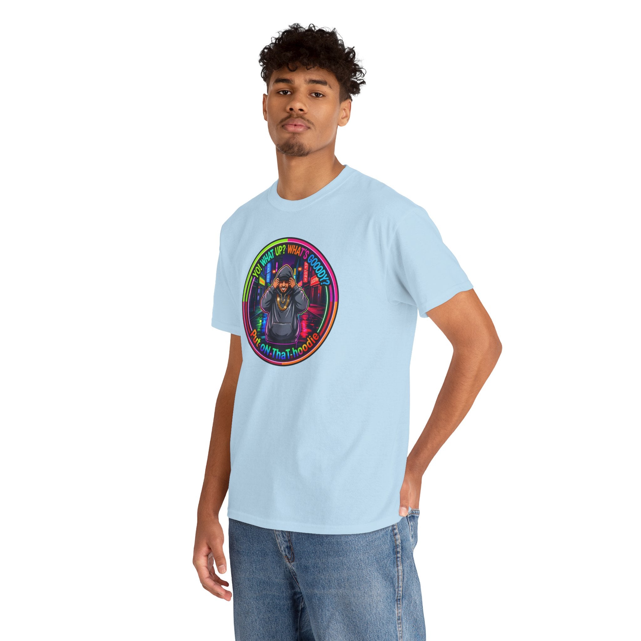 Men's T-Shirt Graphic- "Yo! What's up?  What's Goooody?"