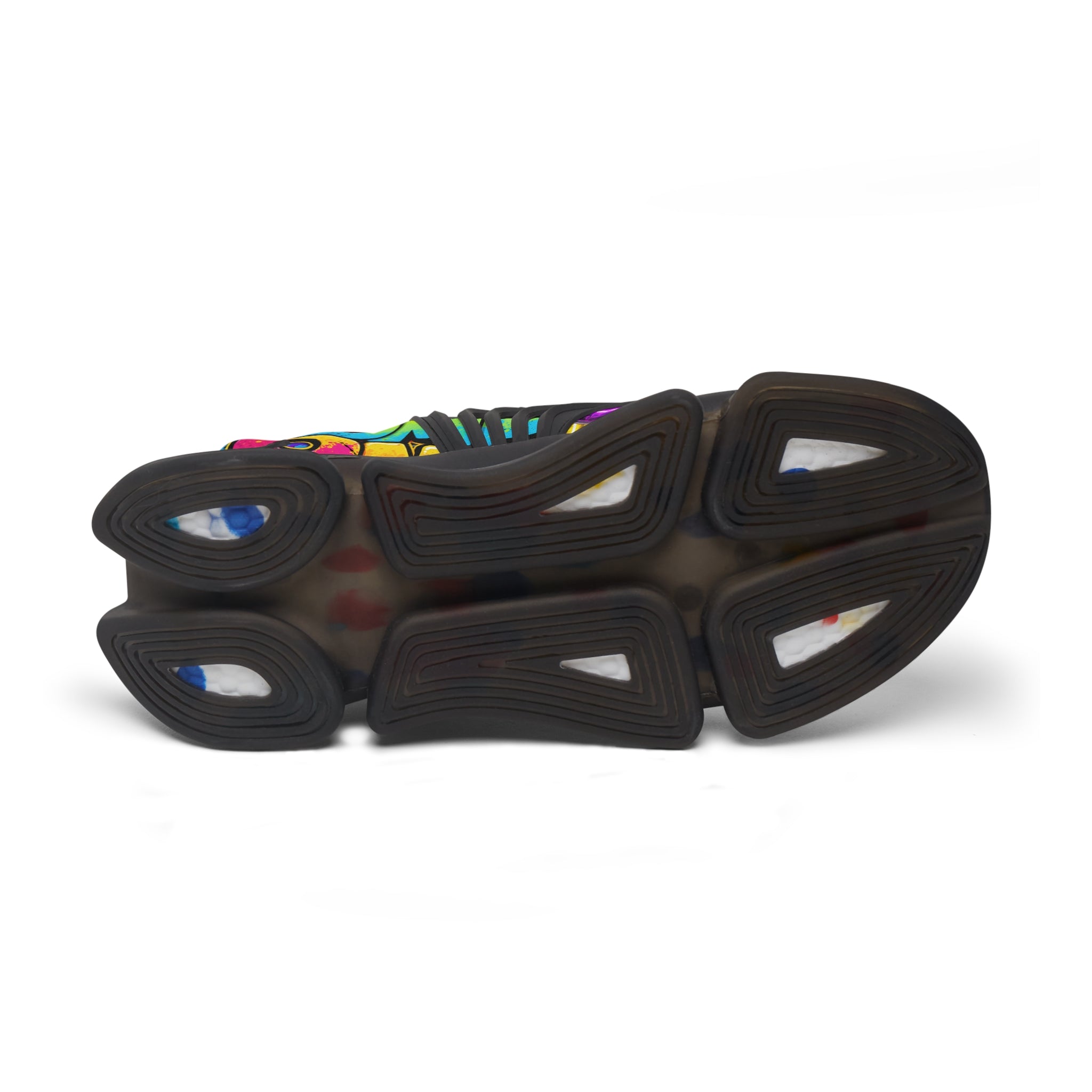 Women's Mesh Sneakers — "Jump On" Colorful Graffiti Streetwear Athletic Shoes