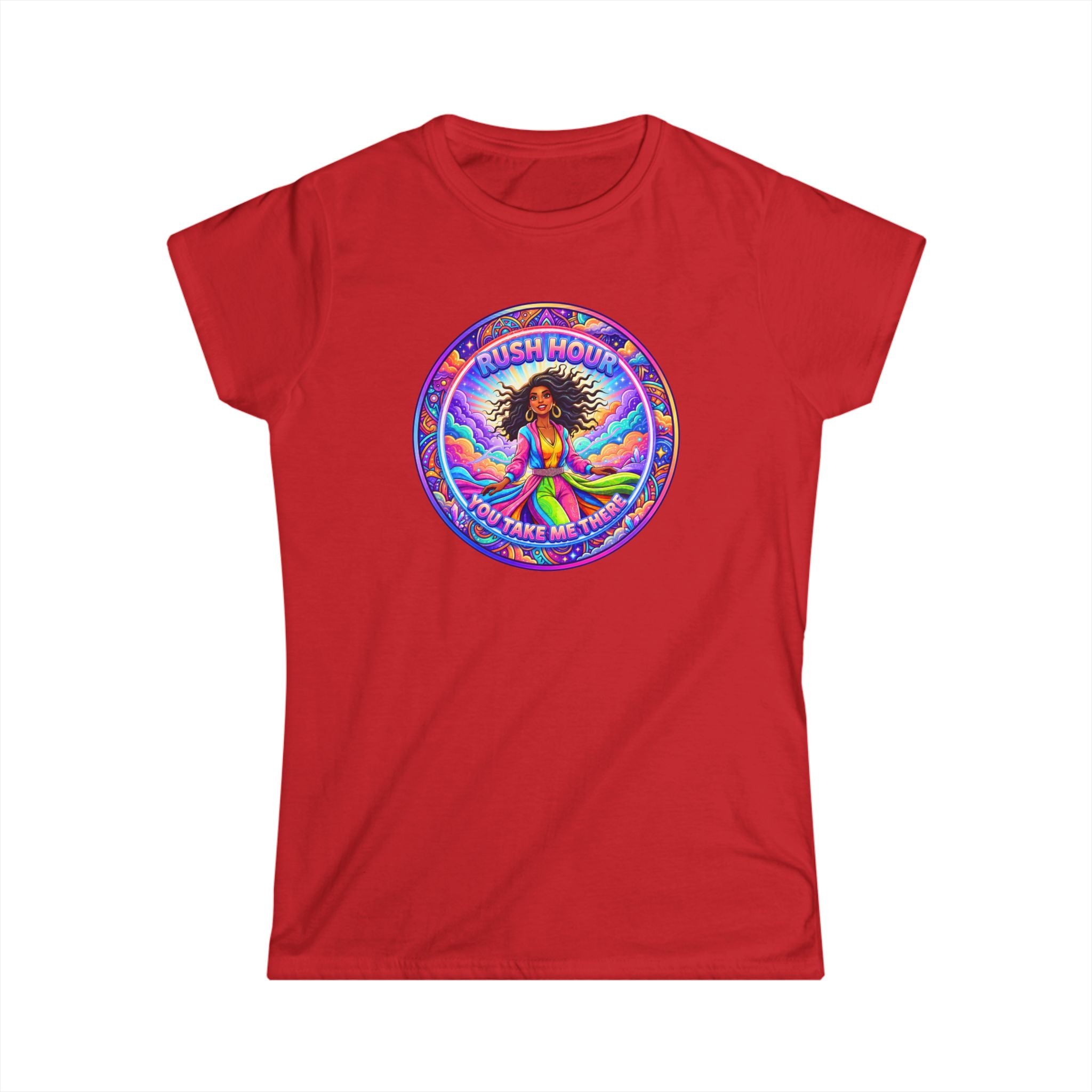 Women's Tee — 'Rush Hour' Retro Graphic Shirt
