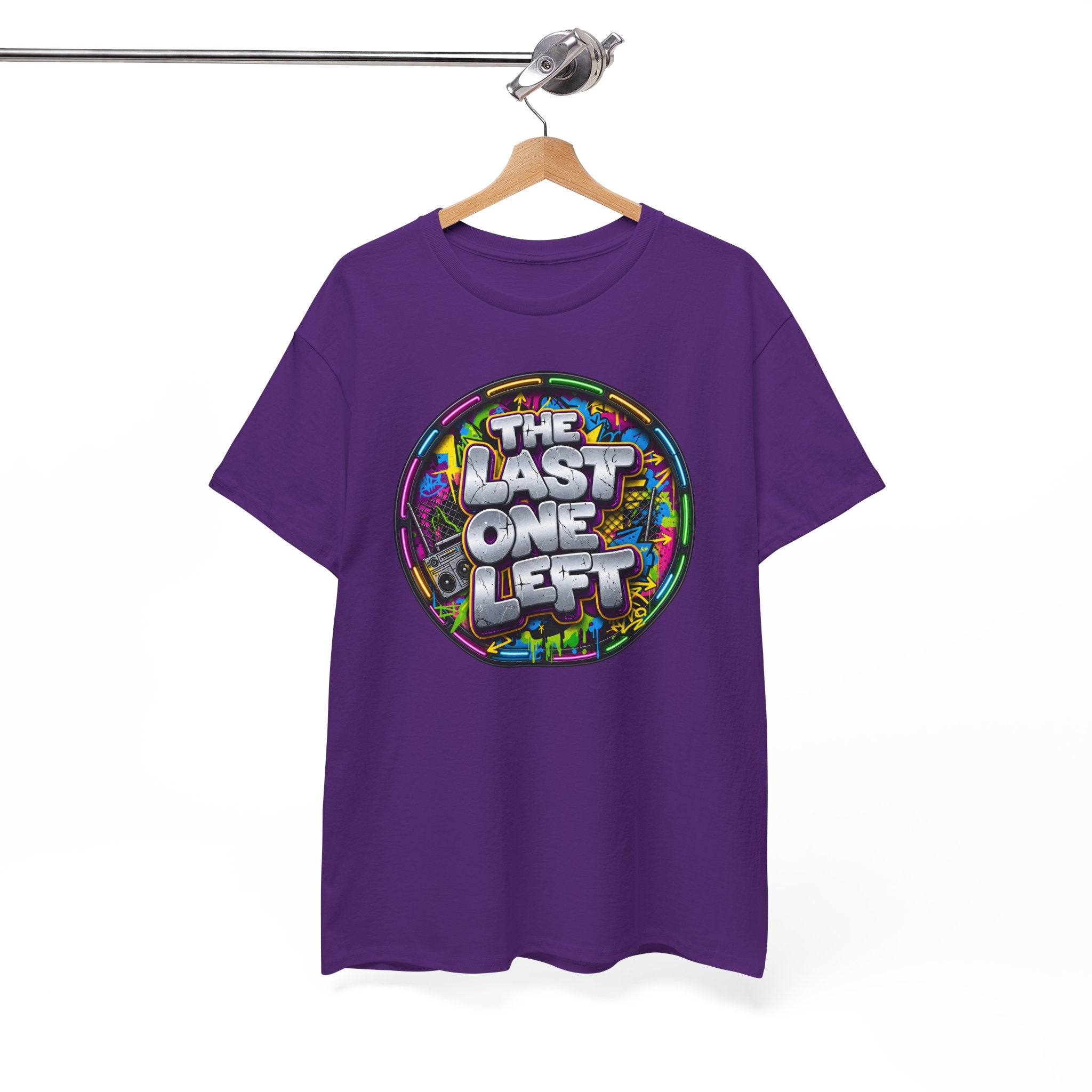 Graphic Tee - "The Last One Left" Colorful Retro Badge
