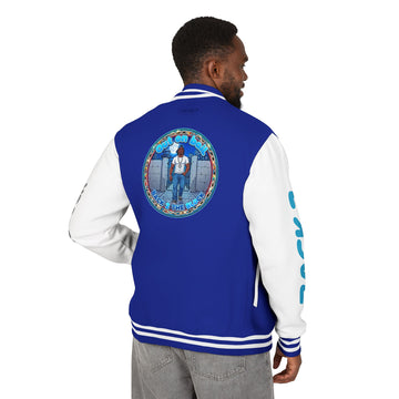Letterman Jacket — 'Back 2 The Block' Retro Streetwear Patch Jacket