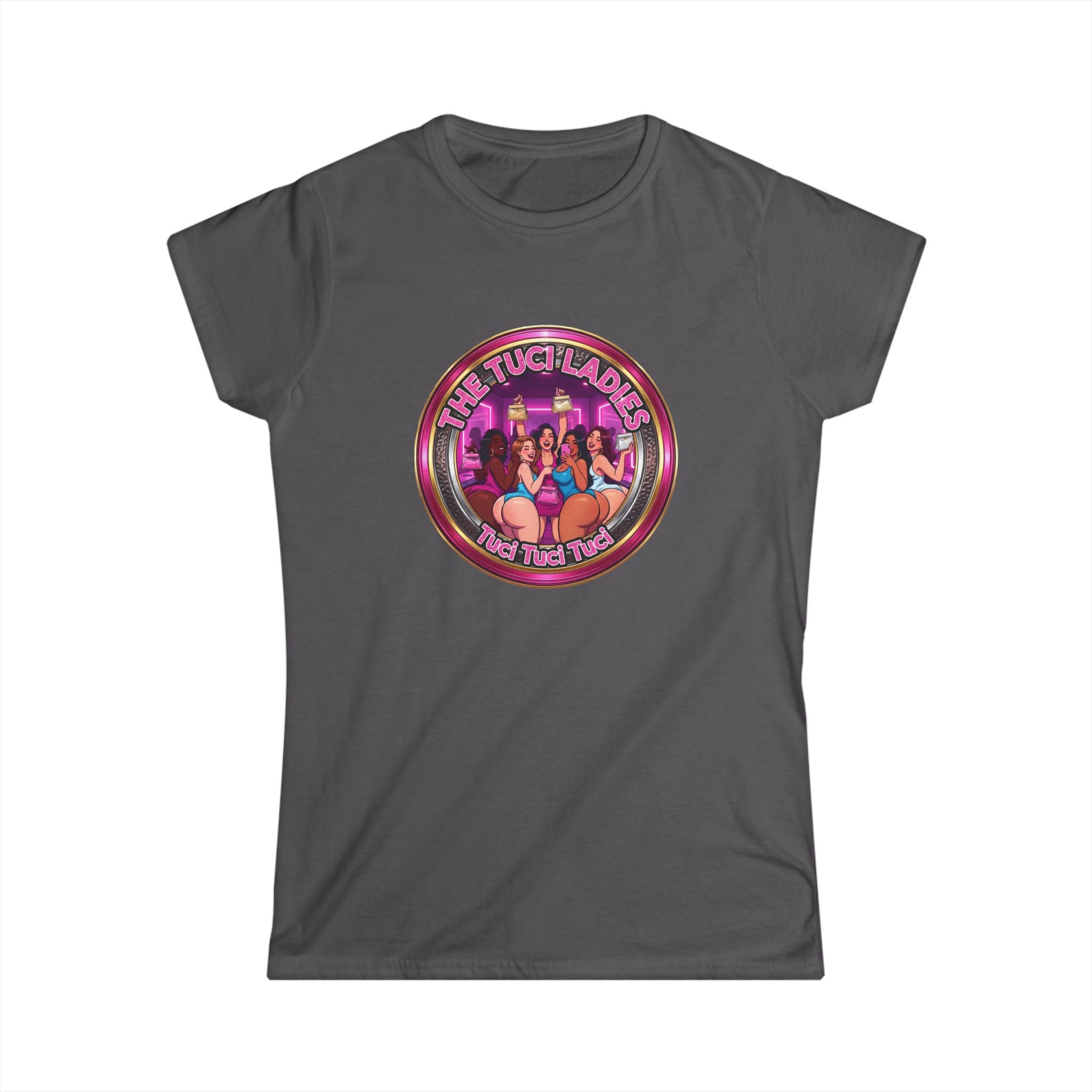 Women's Tee — "The Tuci Ladies" Retro Pinup Graphic