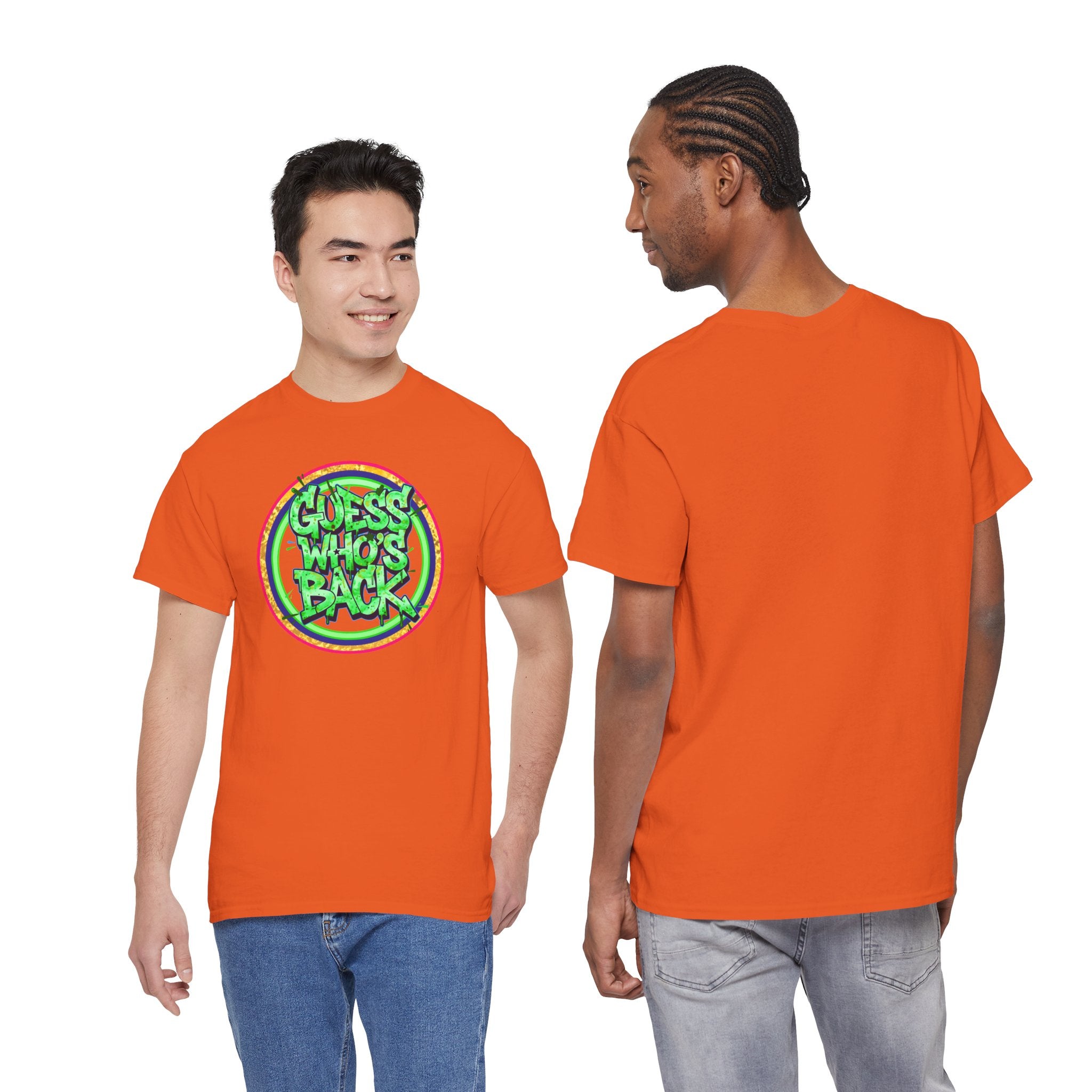 T-Shirt — "Guess Who's Back" Retro Graffiti Tee