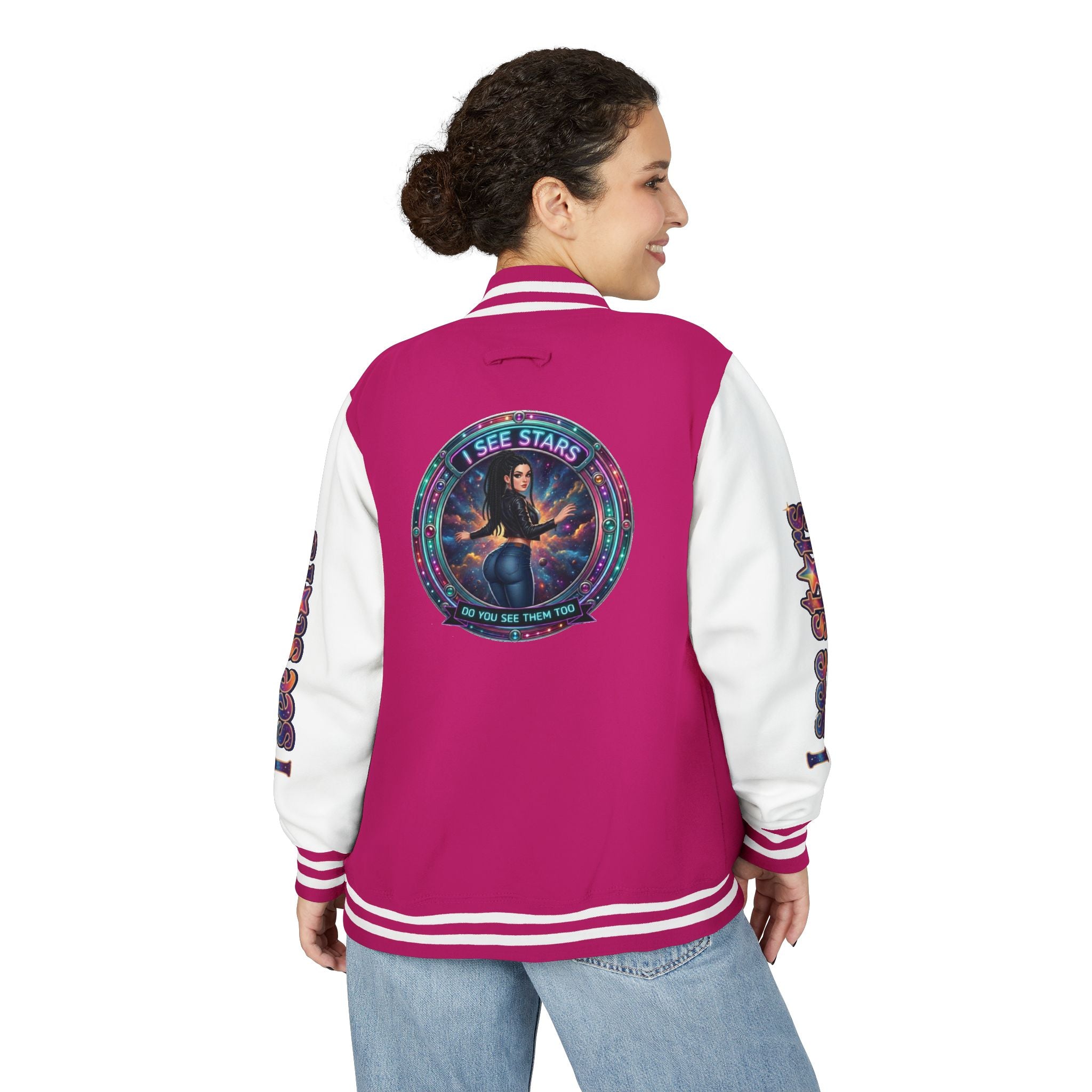 Heavyweight Letterman Jacket "I See Stars"