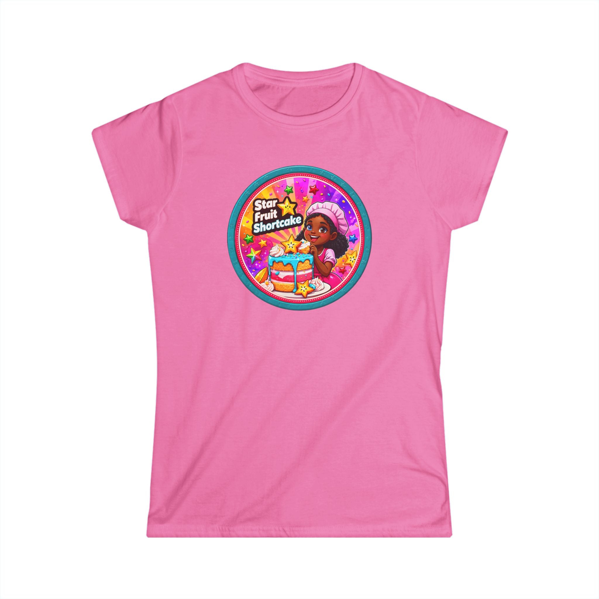 Women’s Tee — "Star Fruit Shortcake" Cute Retro Birthday Graphic