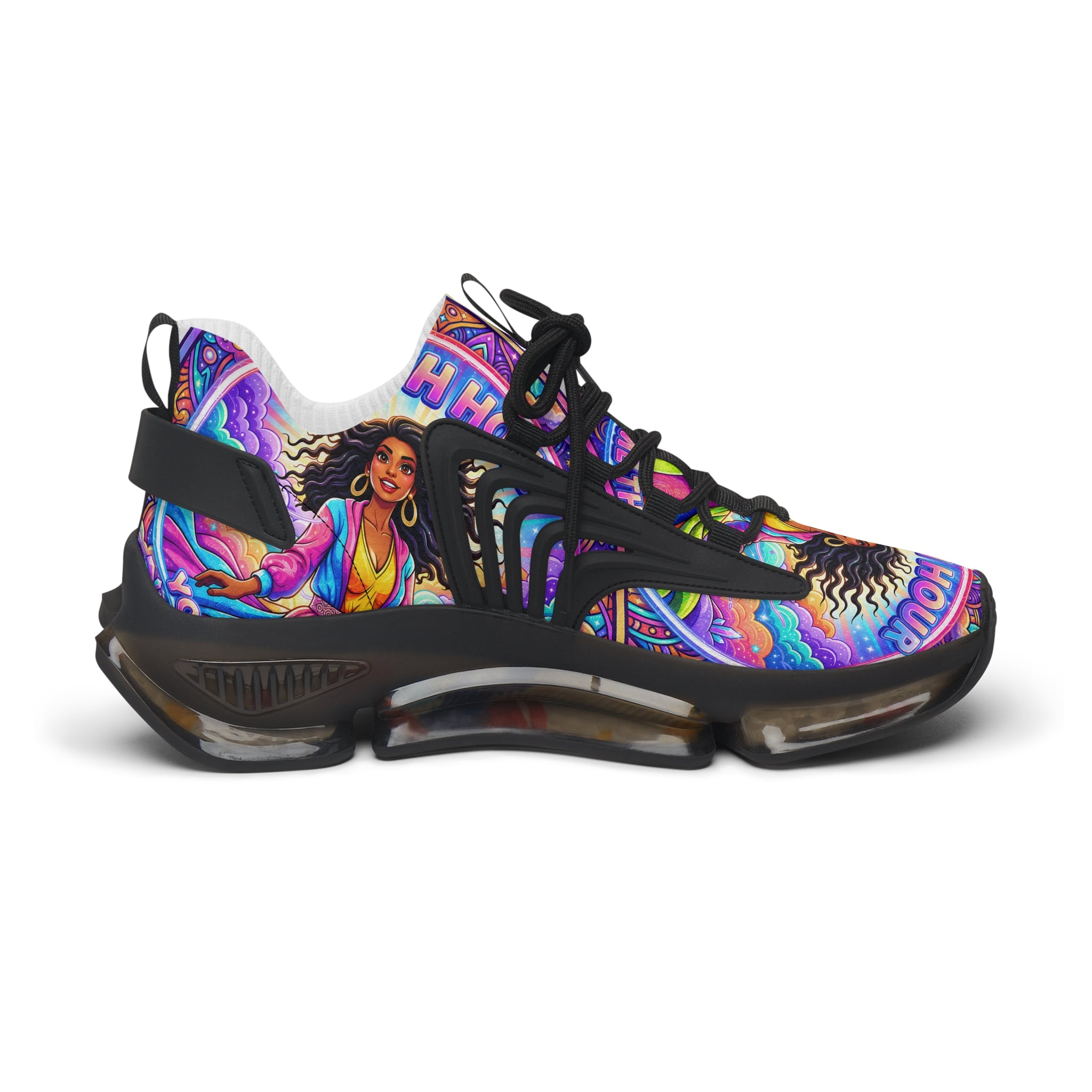 Women's Mesh Sneakers — Colorful Boho Goddess Athletic Shoes
