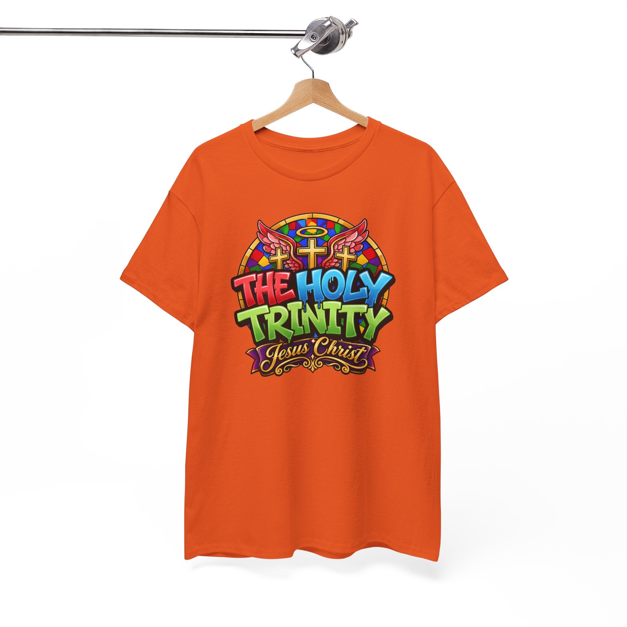 Holy Trinity Graphic Tee — 'The Holy Trinity Jesus Christ' Colorful Faith T-Shirt