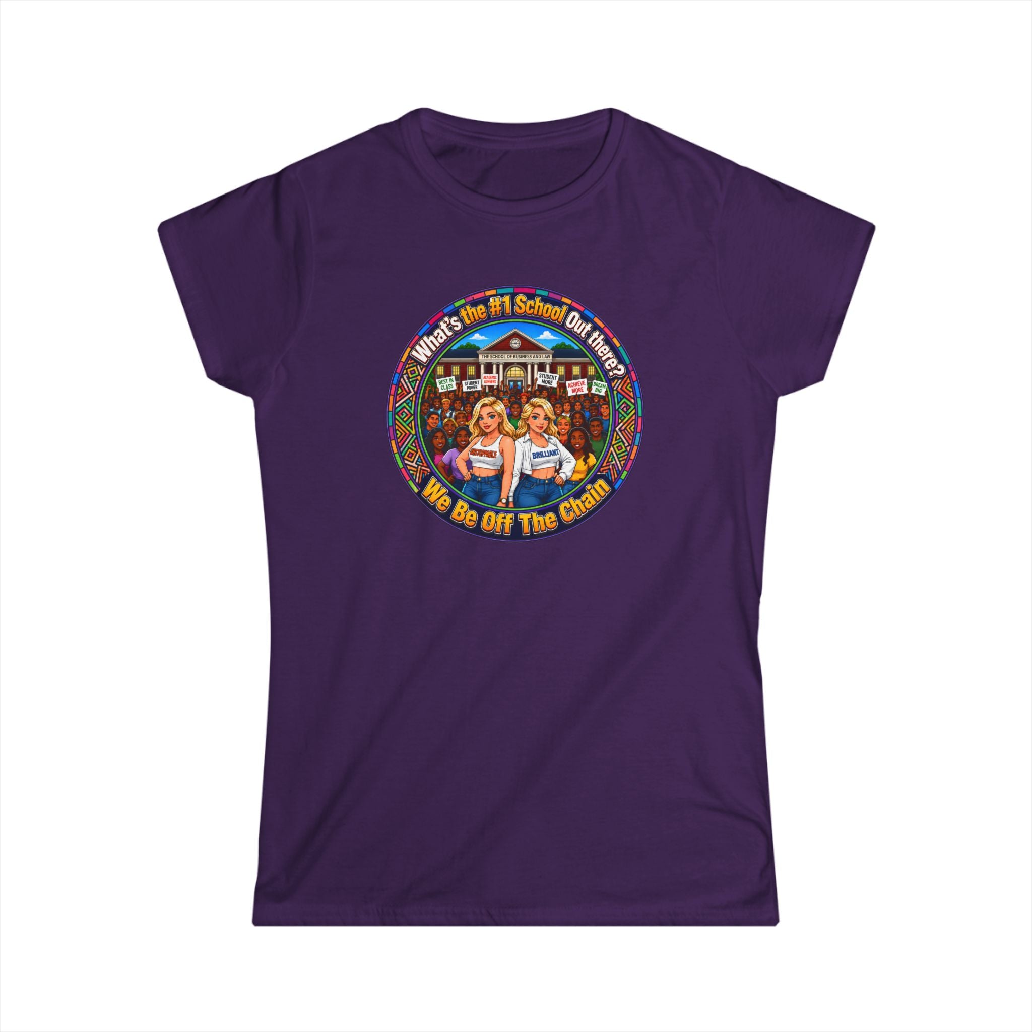 Vintage Cheerleader T‑Shirt - "Whats the #1 School Out There" Retro Campus Tee